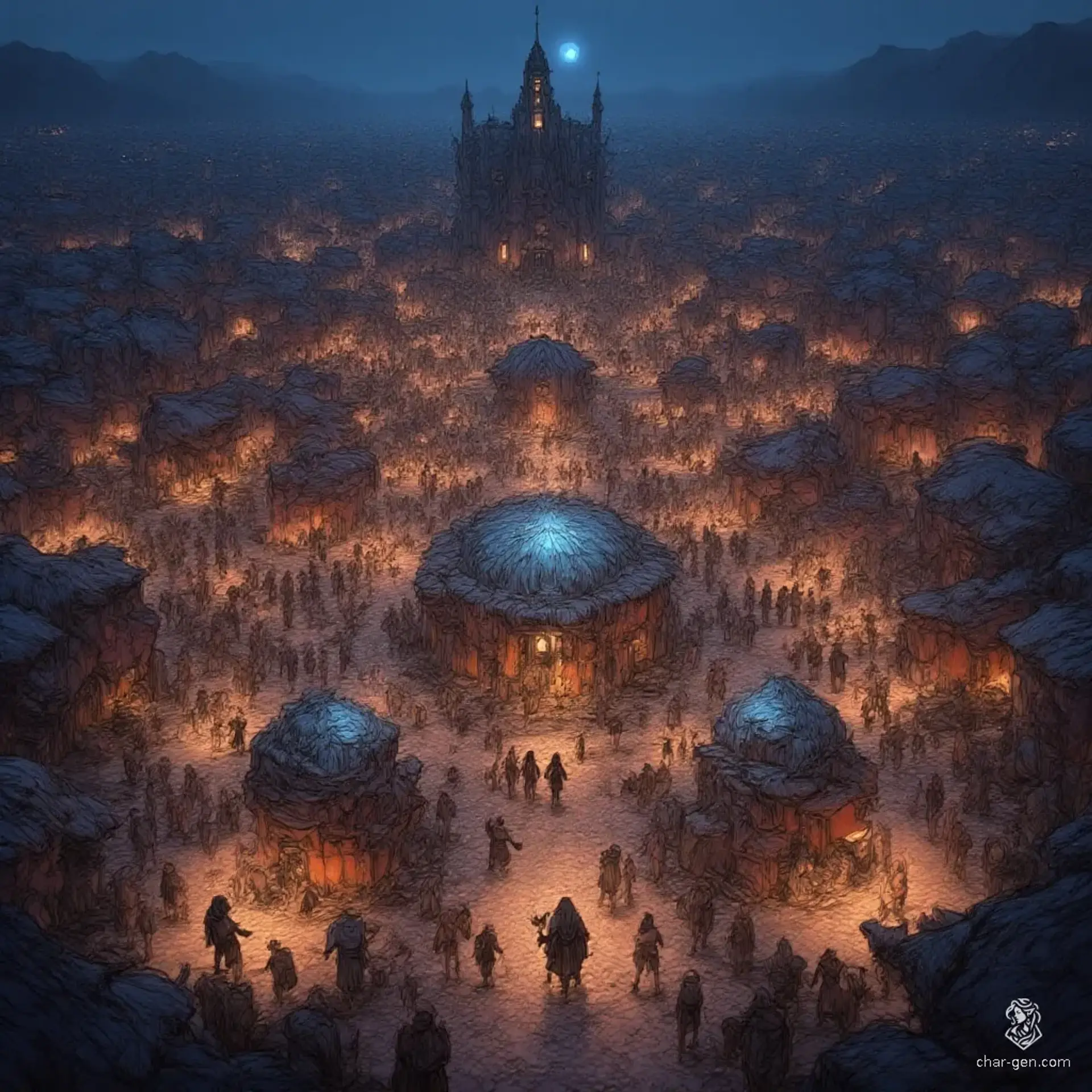 Okenhem - AI-generated fantasy Settlement
