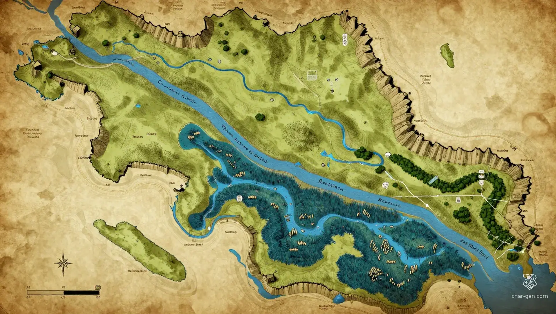 Agarda - AI-generated fantasy Region