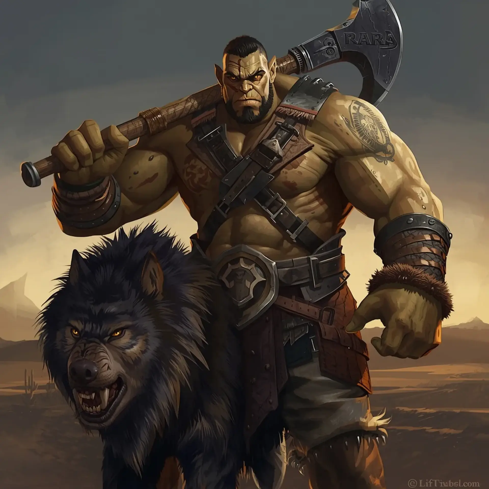 Urazak - AI-generated fantasy Character