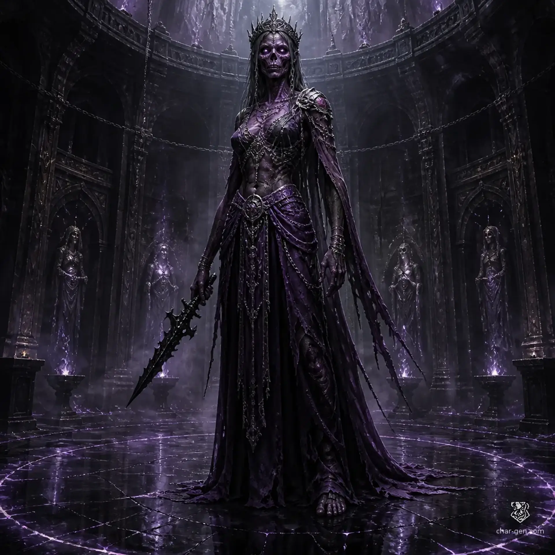 Priestess Malora | Fantasy Monster Generated by CharGen