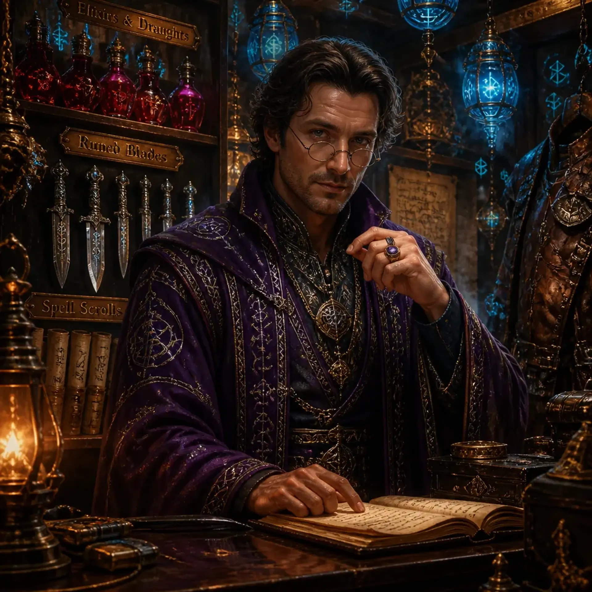 Master Elidran Vale - AI-generated fantasy NPC