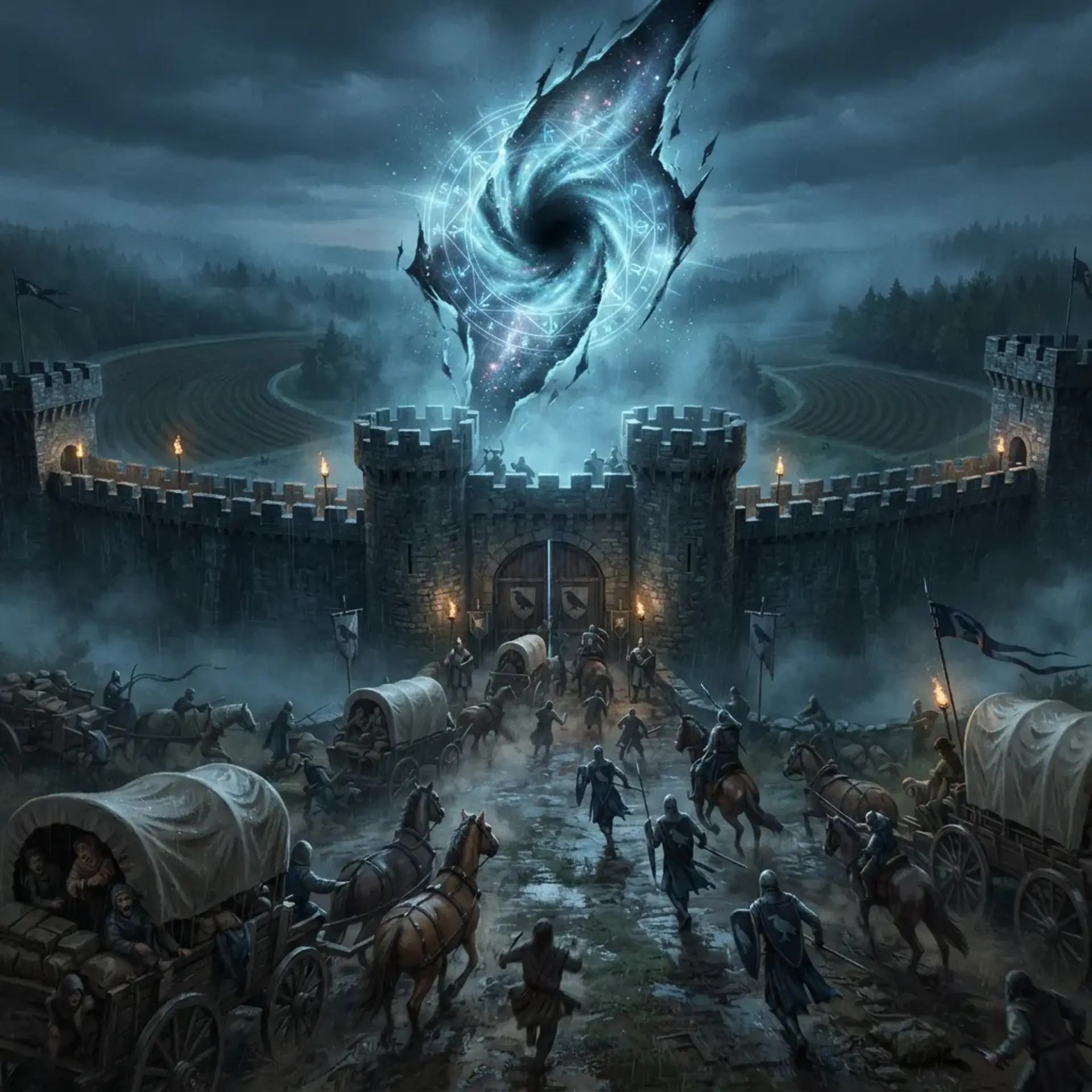 Rift at Ravenbrook: Shadows in the Crescent Fields - AI-generated fantasy Quest