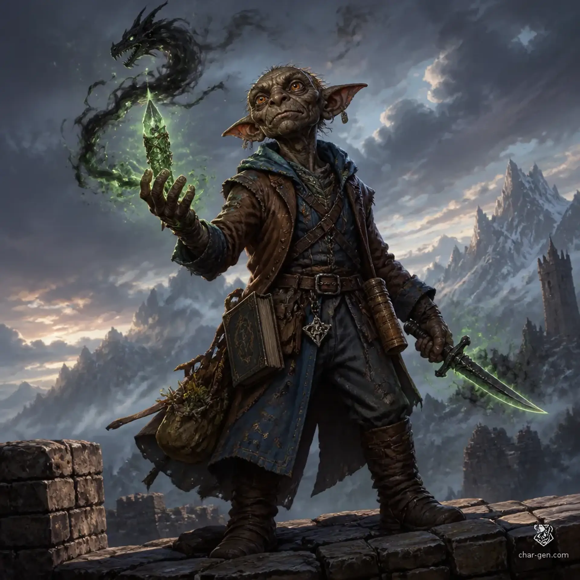 Laku Quispe - AI-generated fantasy Character