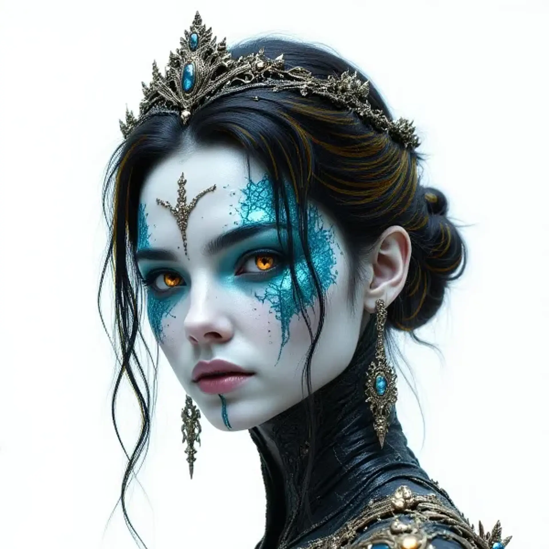 Queen Liathána - AI-generated fantasy NPC