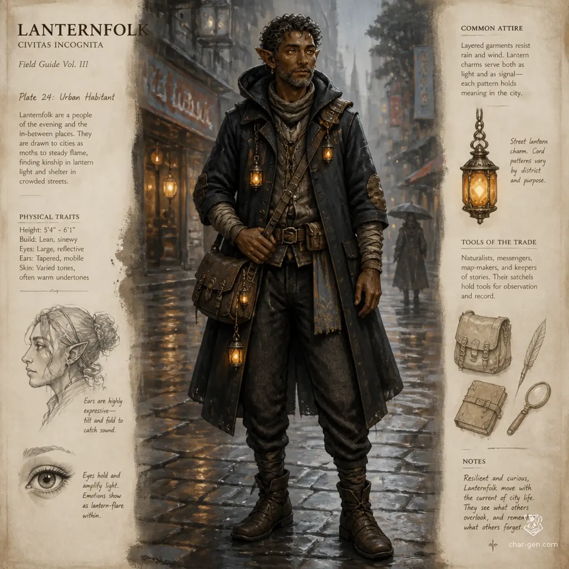Lanternfolk - AI-generated fantasy Species
