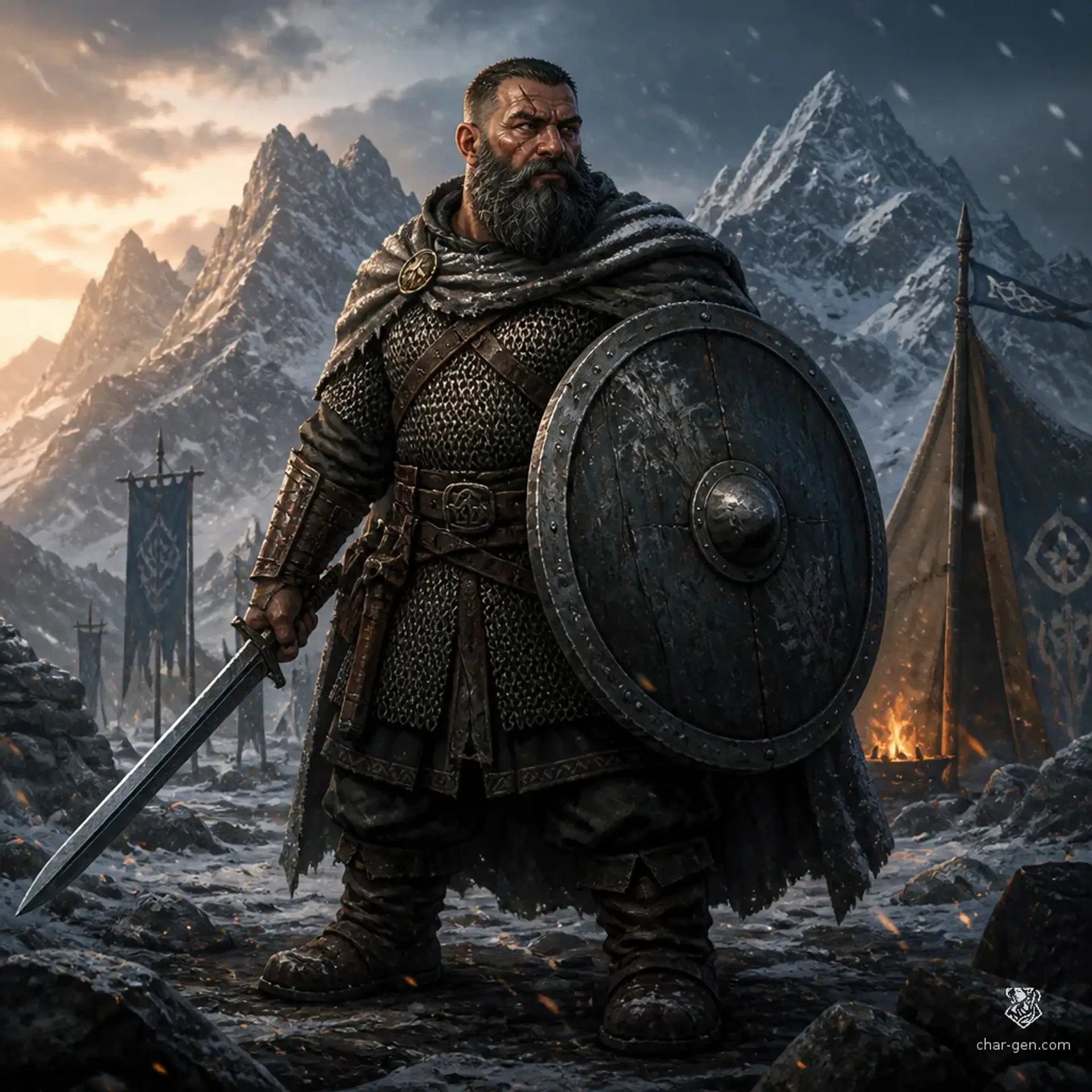 Niko Baram - AI-generated fantasy Character