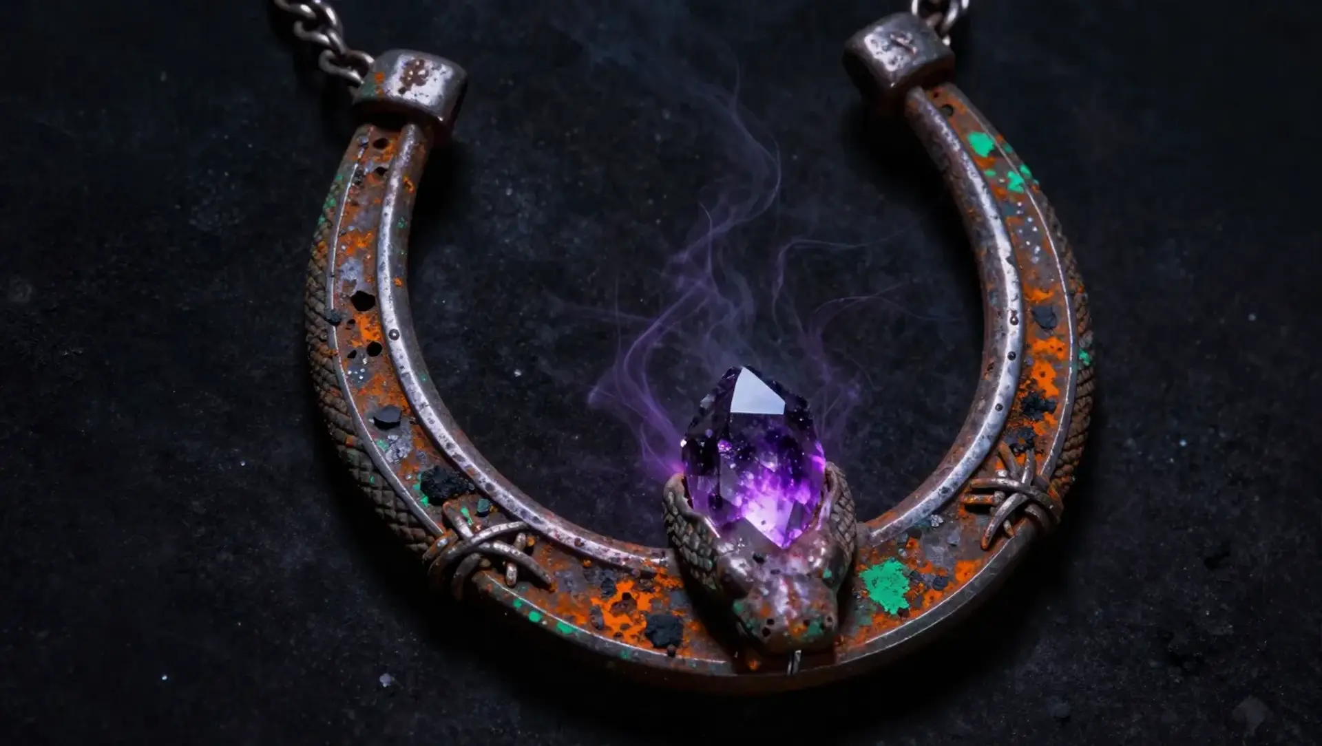 The Void-Gnawed Torque of Hel - AI-generated fantasy Magic Item