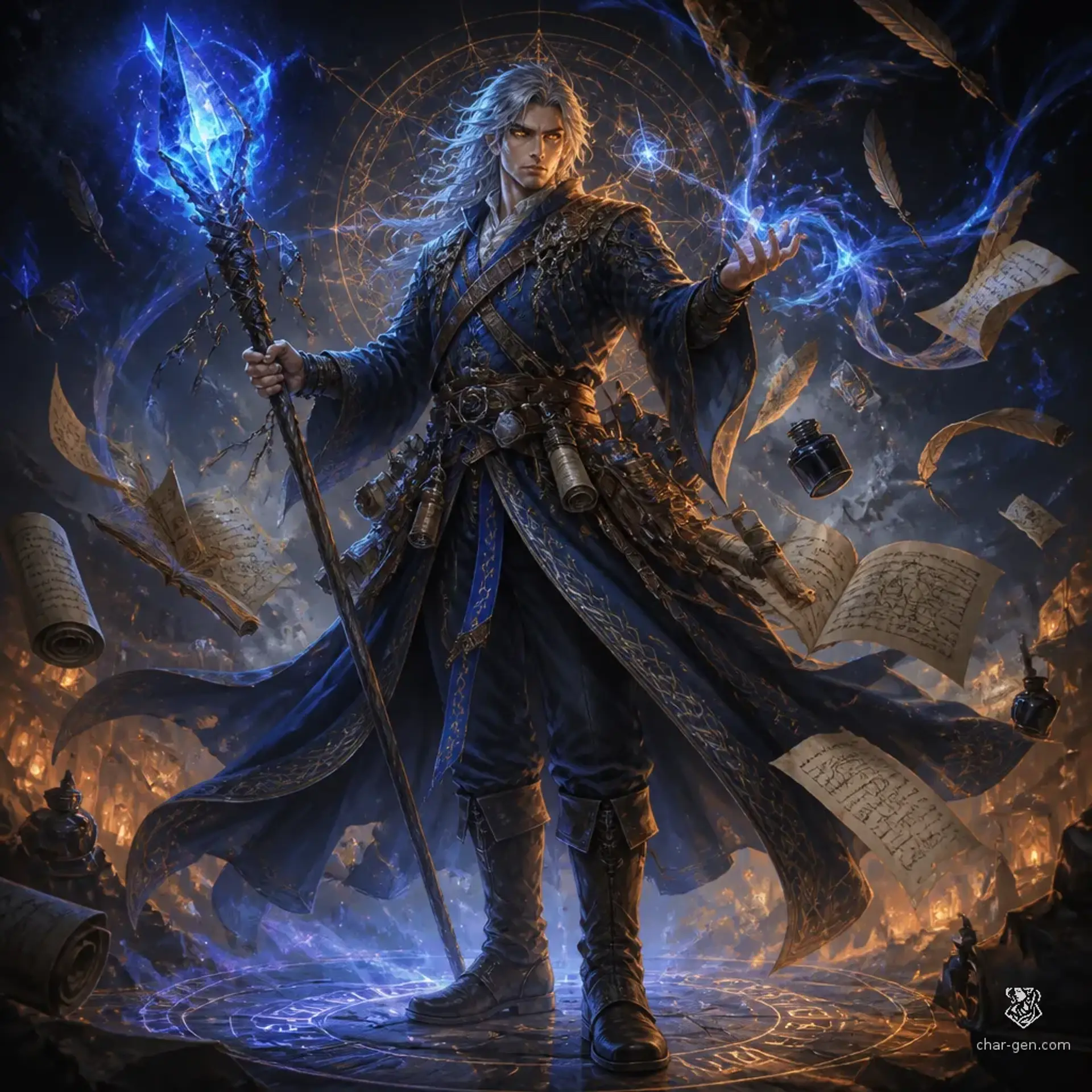 Alistair Vane - AI-generated fantasy Character