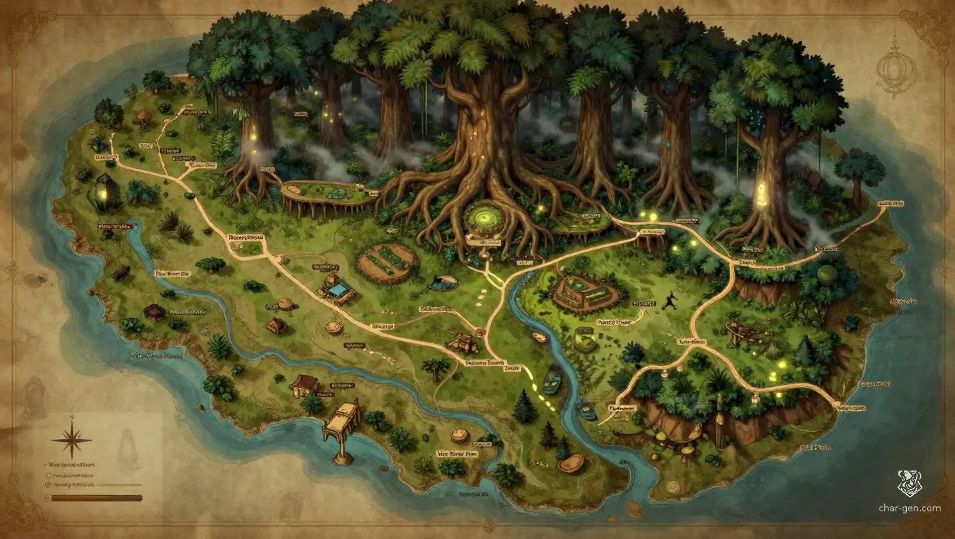 Lunpetal - AI-generated fantasy Region