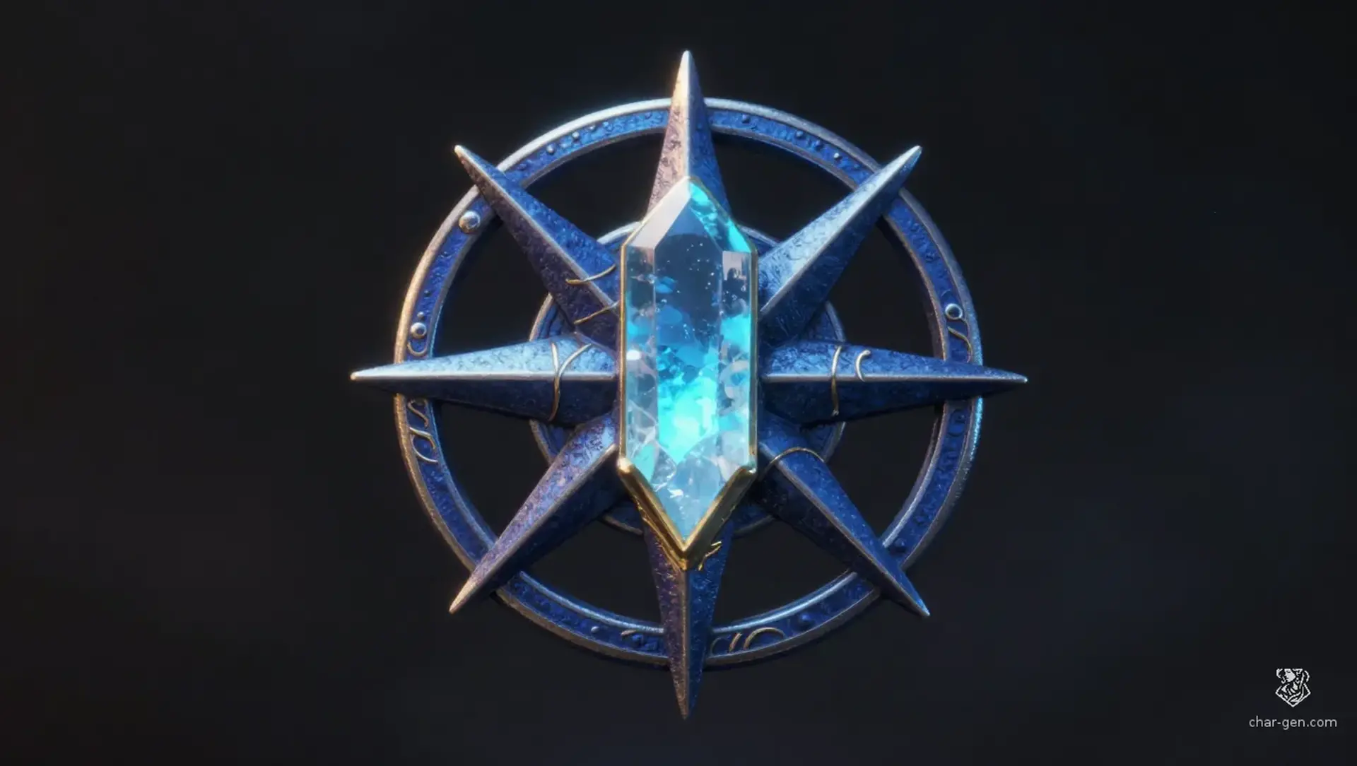 Vanguard Society Badge - AI-generated fantasy Magic Item
