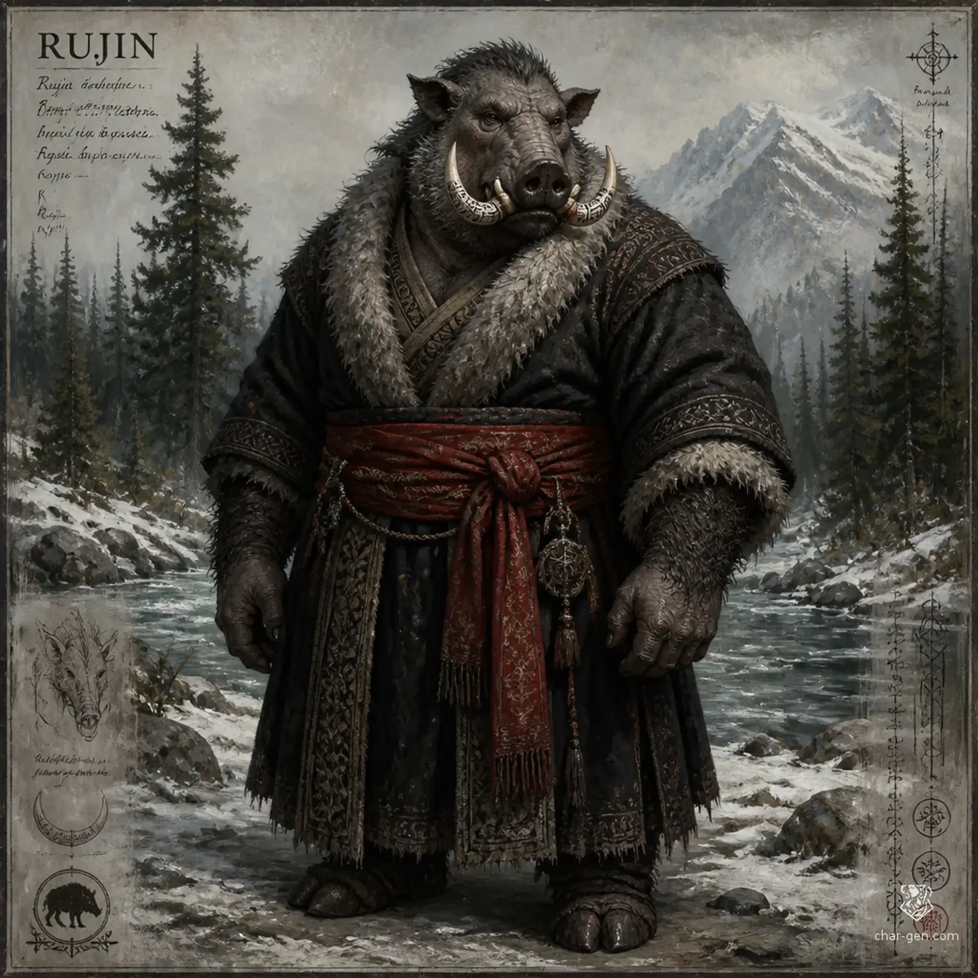 Rujin - AI-generated fantasy Species