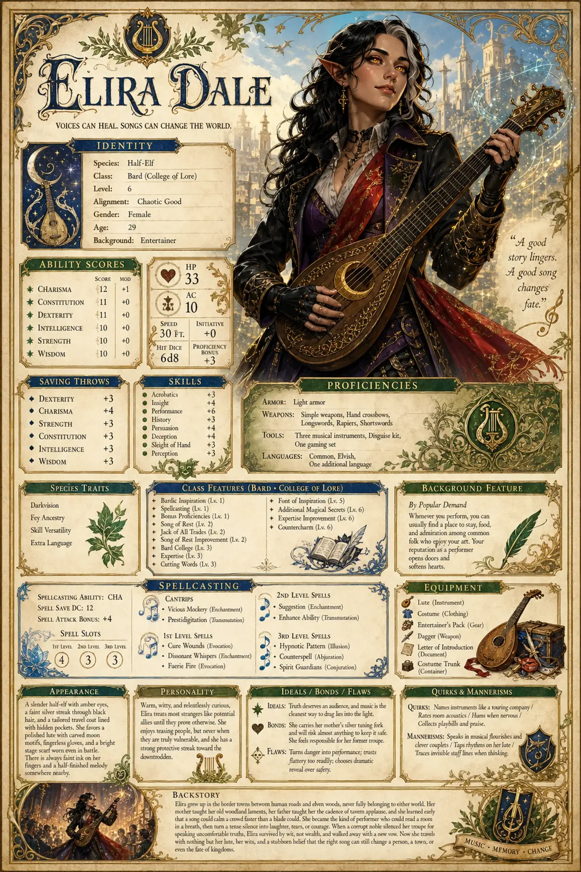 Character Sheet