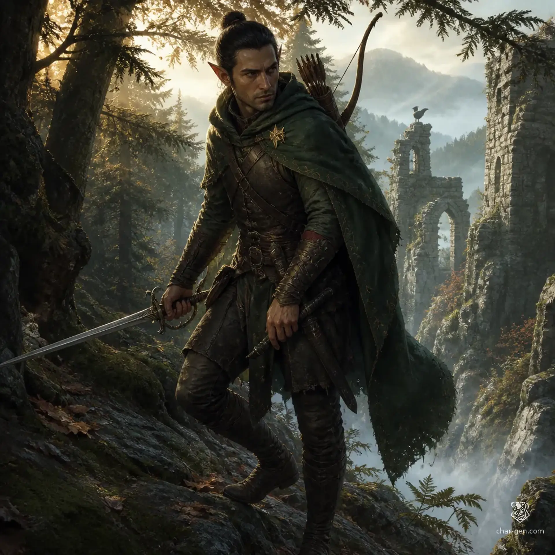 Toma Quispe - AI-generated fantasy Character