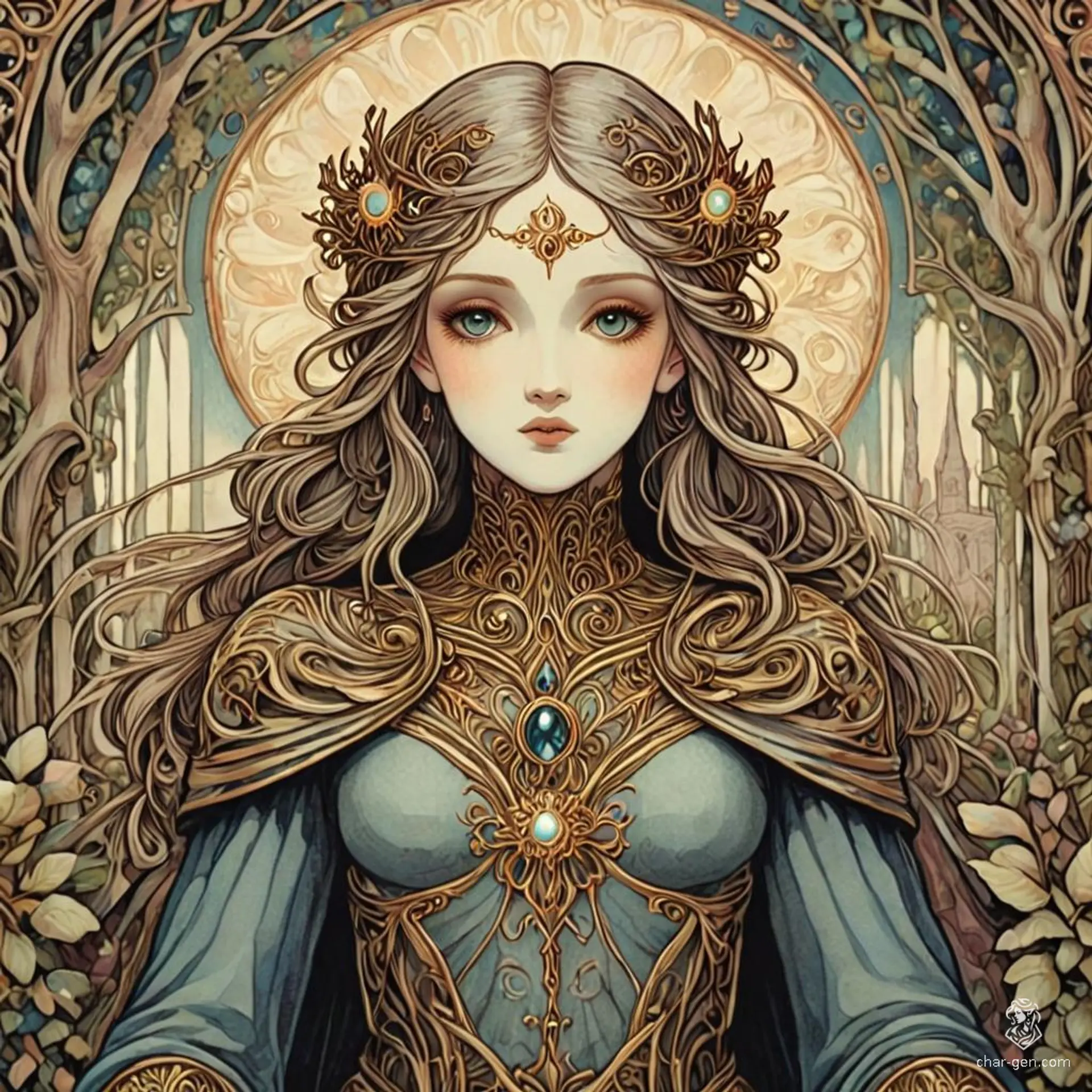 An aasimar of divine heritage, this holy human radiates a soft glow that hints at celestial origins. With angelic features and captivatingly unusual colored eyes, they embody a balance of ethereal beauty and formidable power, destined to protect and guide those in darkness.