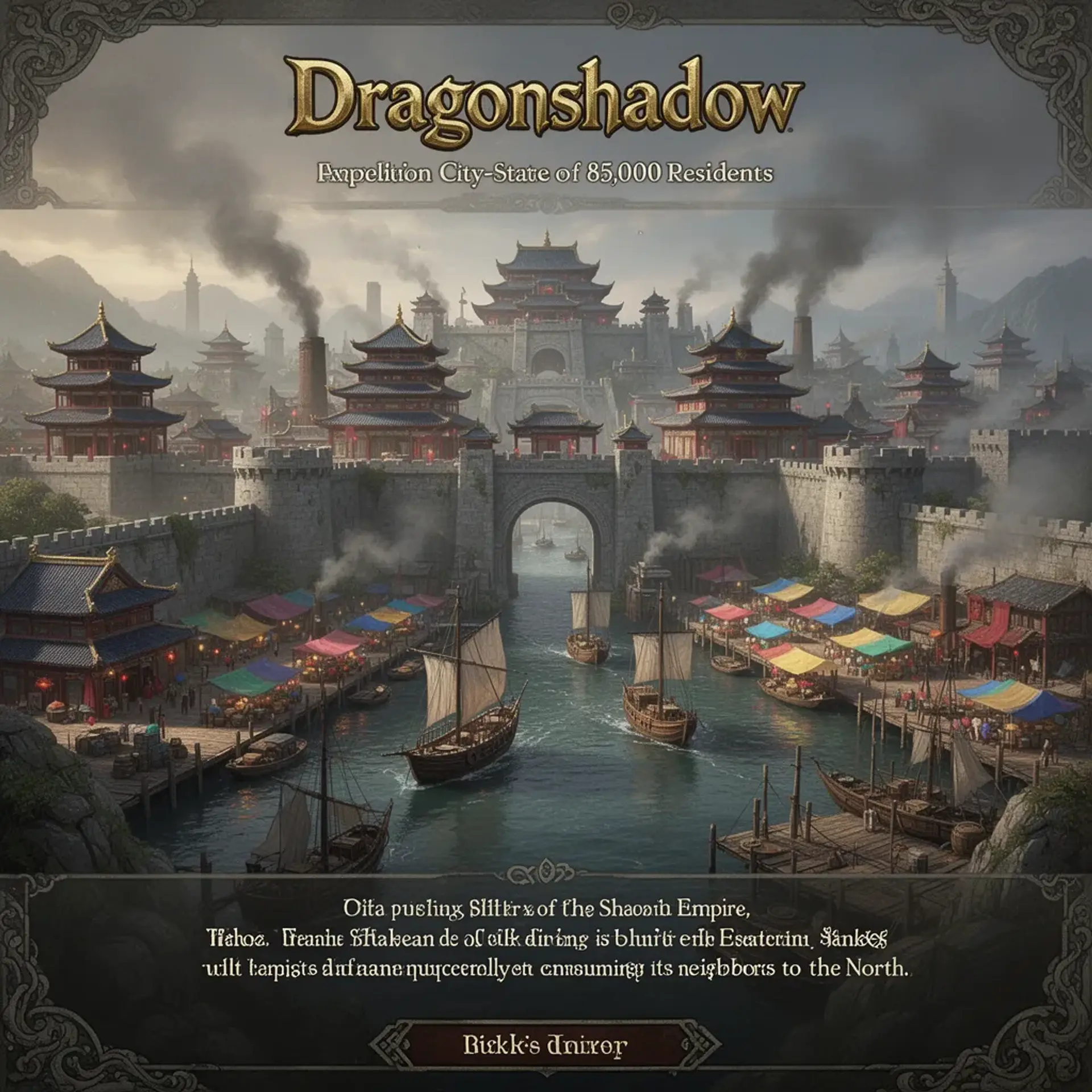 Dragonshadow - AI-generated fantasy Settlement