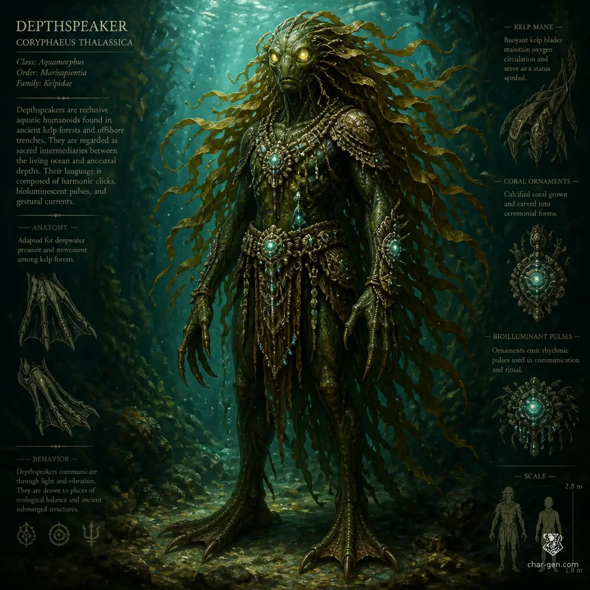 Sargassan Dreadfolk - AI-generated fantasy Species