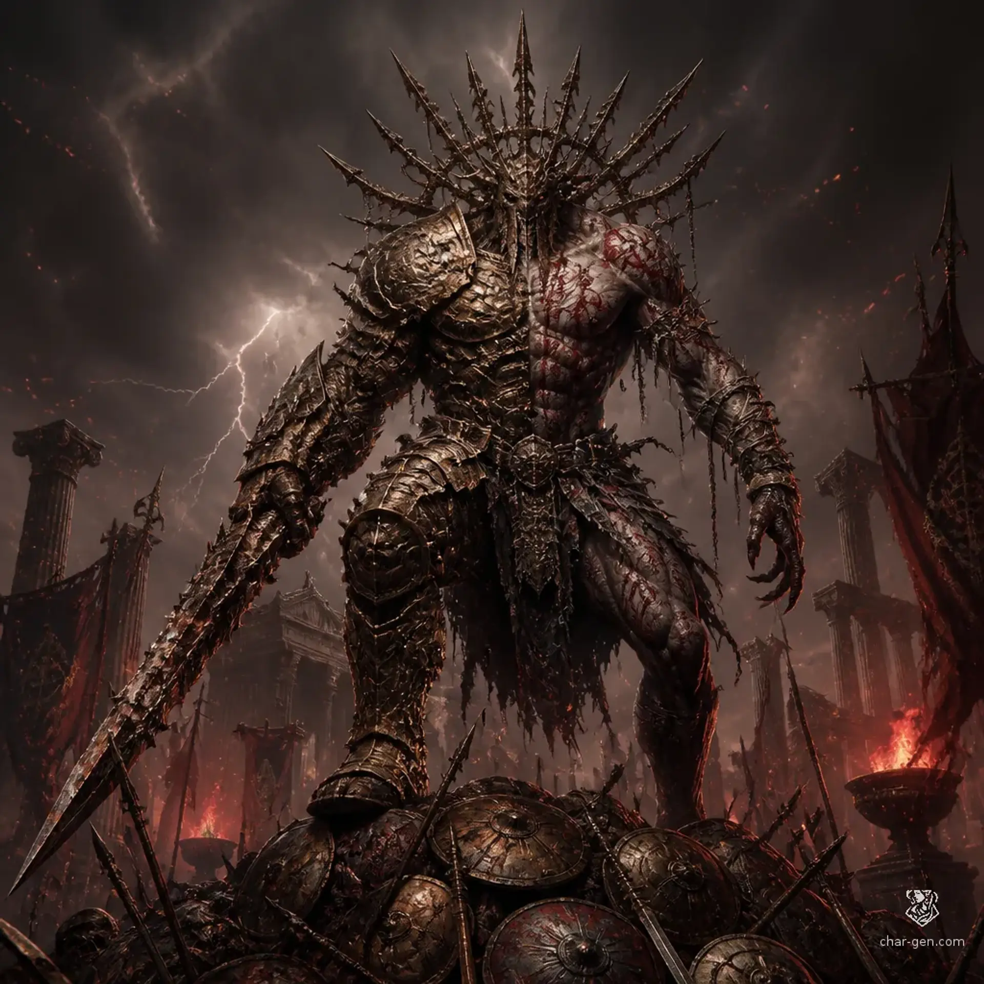 Aresforged Brute - AI-generated fantasy Monster