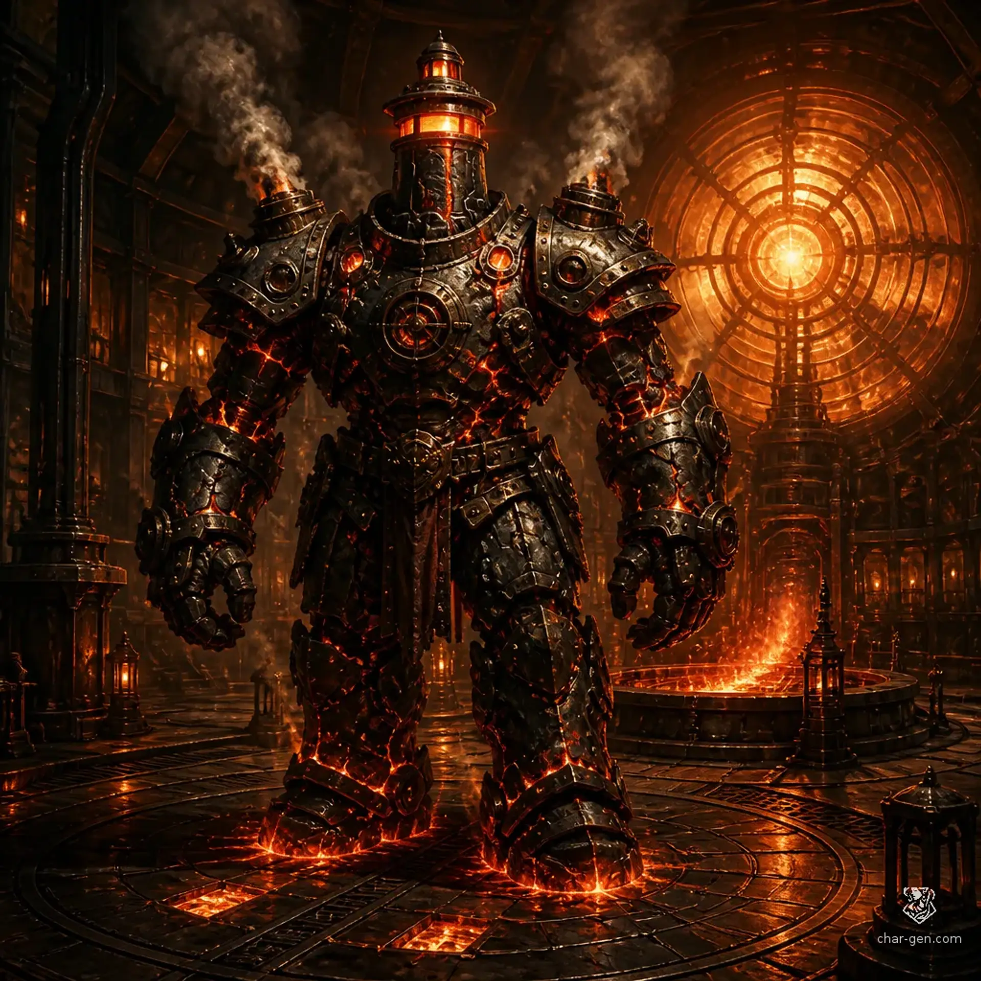 Cinder Warden | Fantasy Monster Generated by CharGen