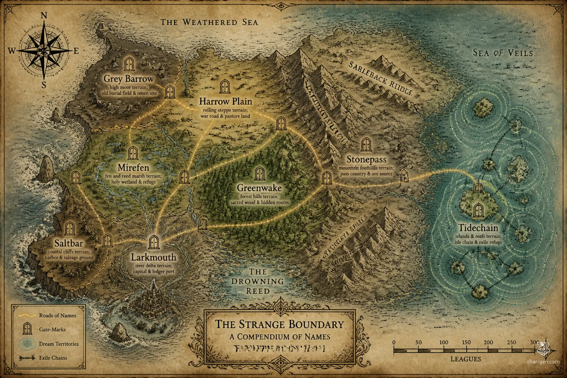 Caris - AI-generated fantasy World