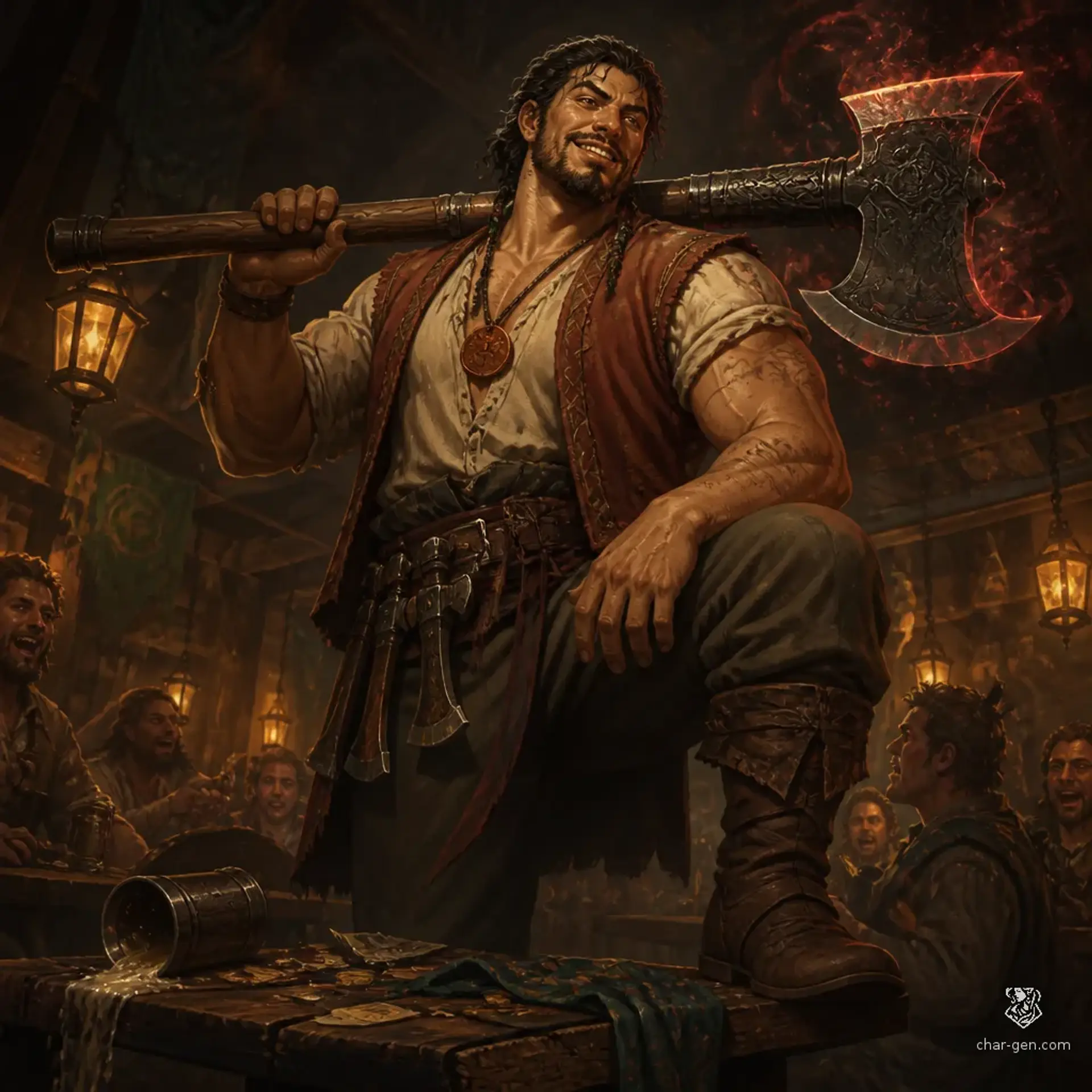 Haytham Belen - AI-generated fantasy Character