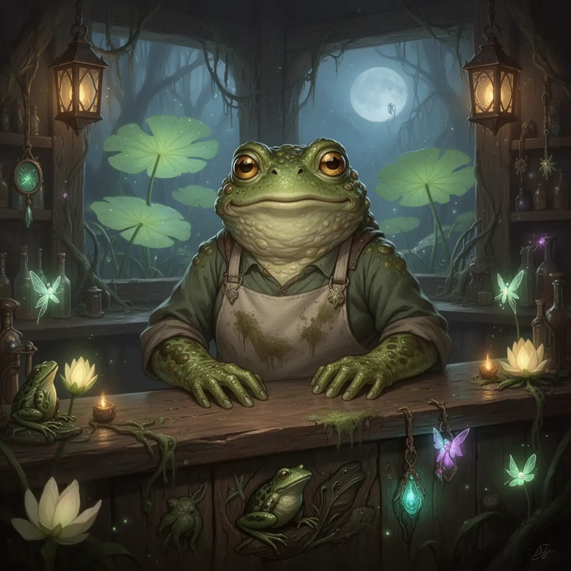 Grikella 'Grik' Marshsong - AI-generated fantasy NPC