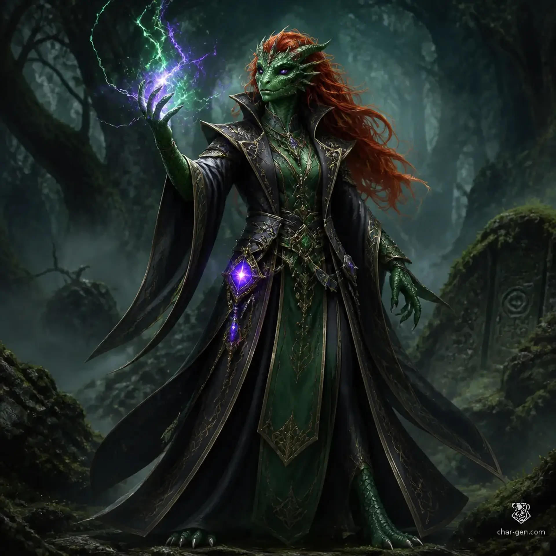 Korthia Xylanthros - AI-generated fantasy Character