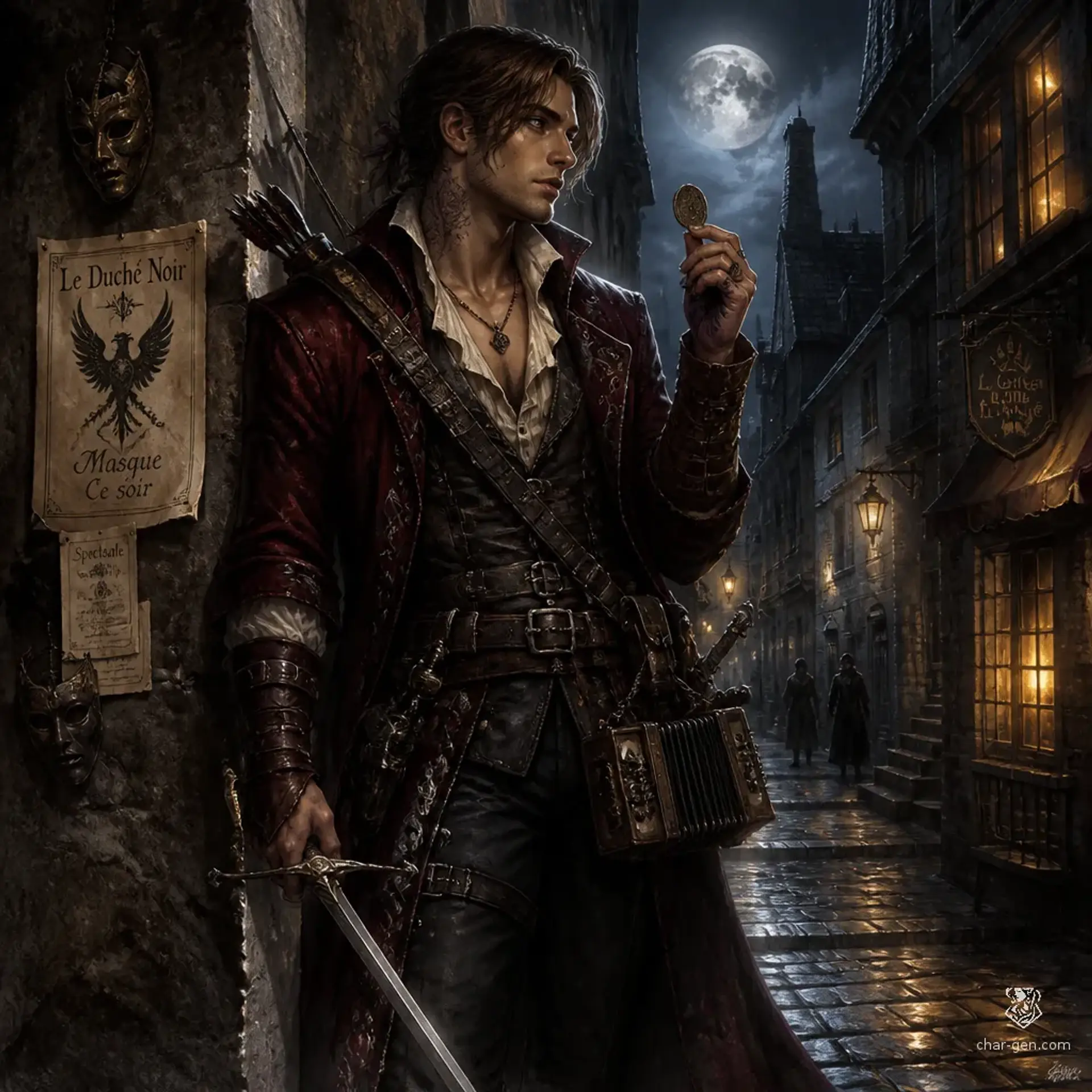 Fenrir Velik - AI-generated fantasy Character
