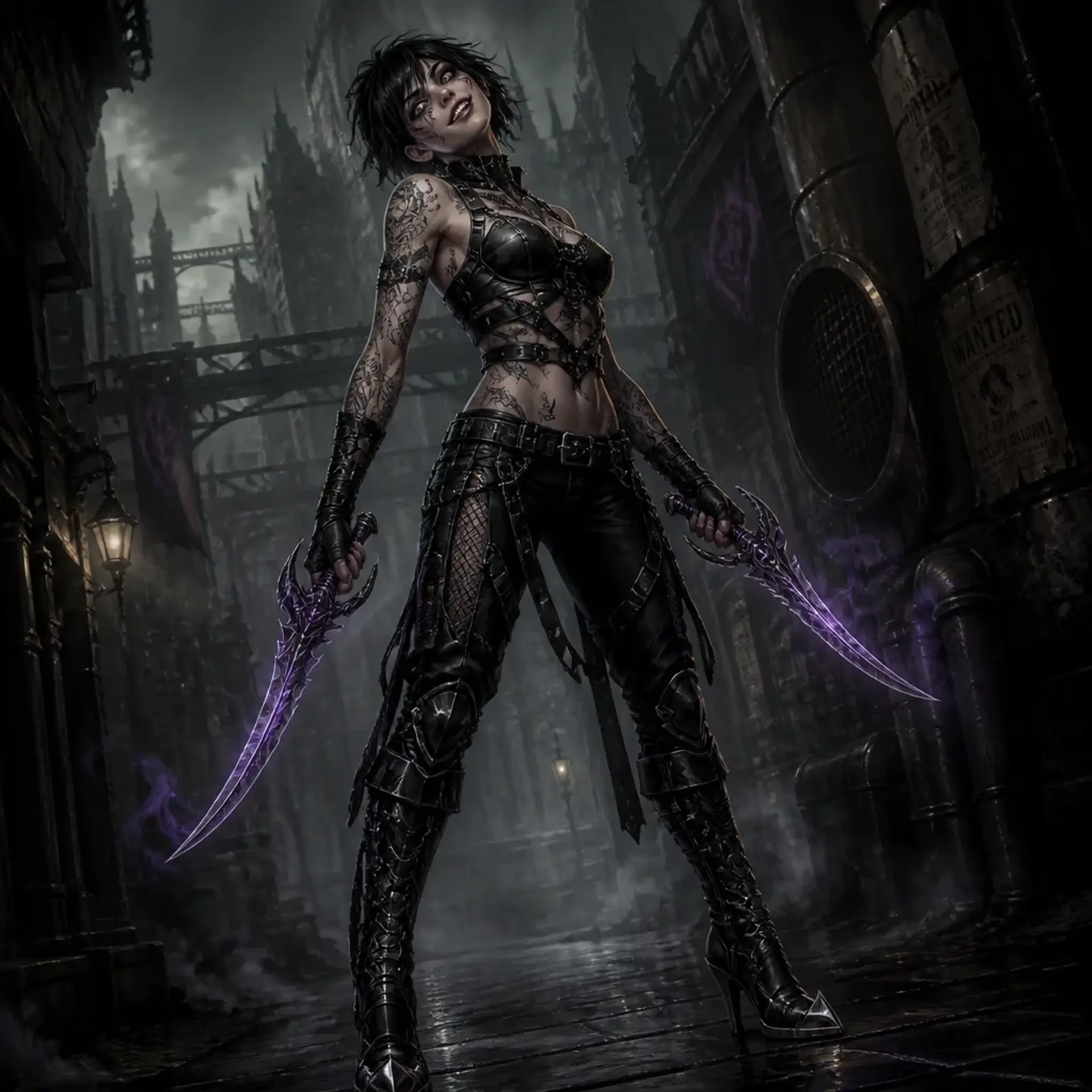 Sila the Shrike - AI-generated fantasy Character