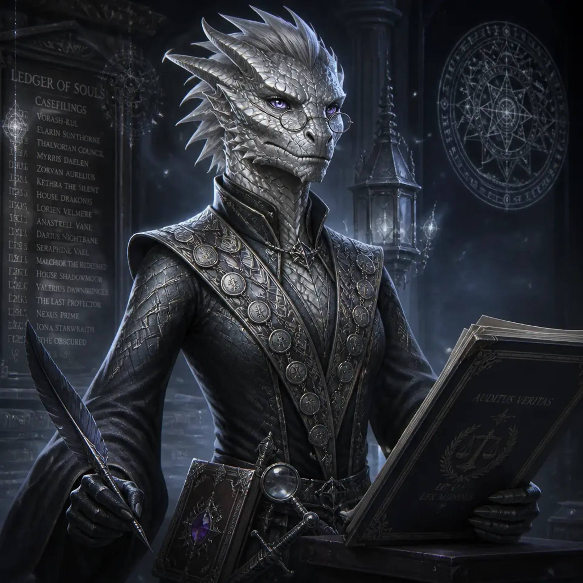 Vespera Gold-Scryer, Master of Contract Enforcement