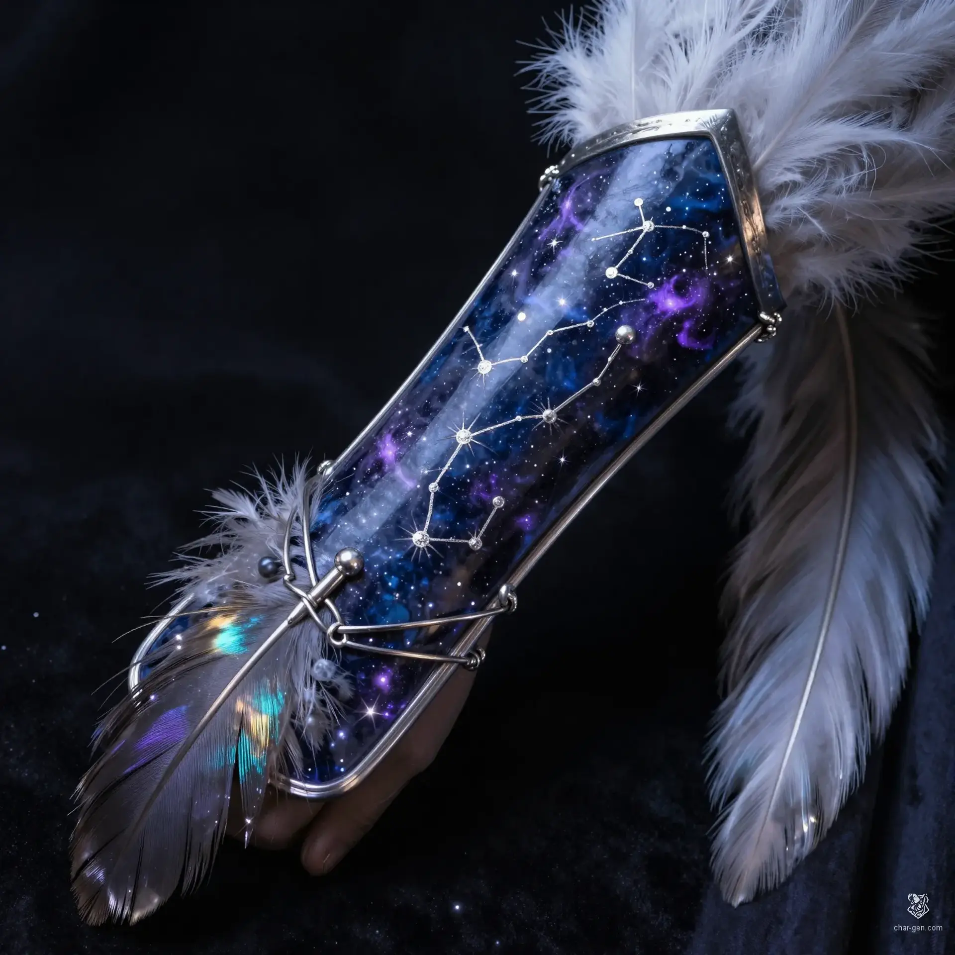 Bracers of the Astral Predator - AI-generated fantasy Magic Item