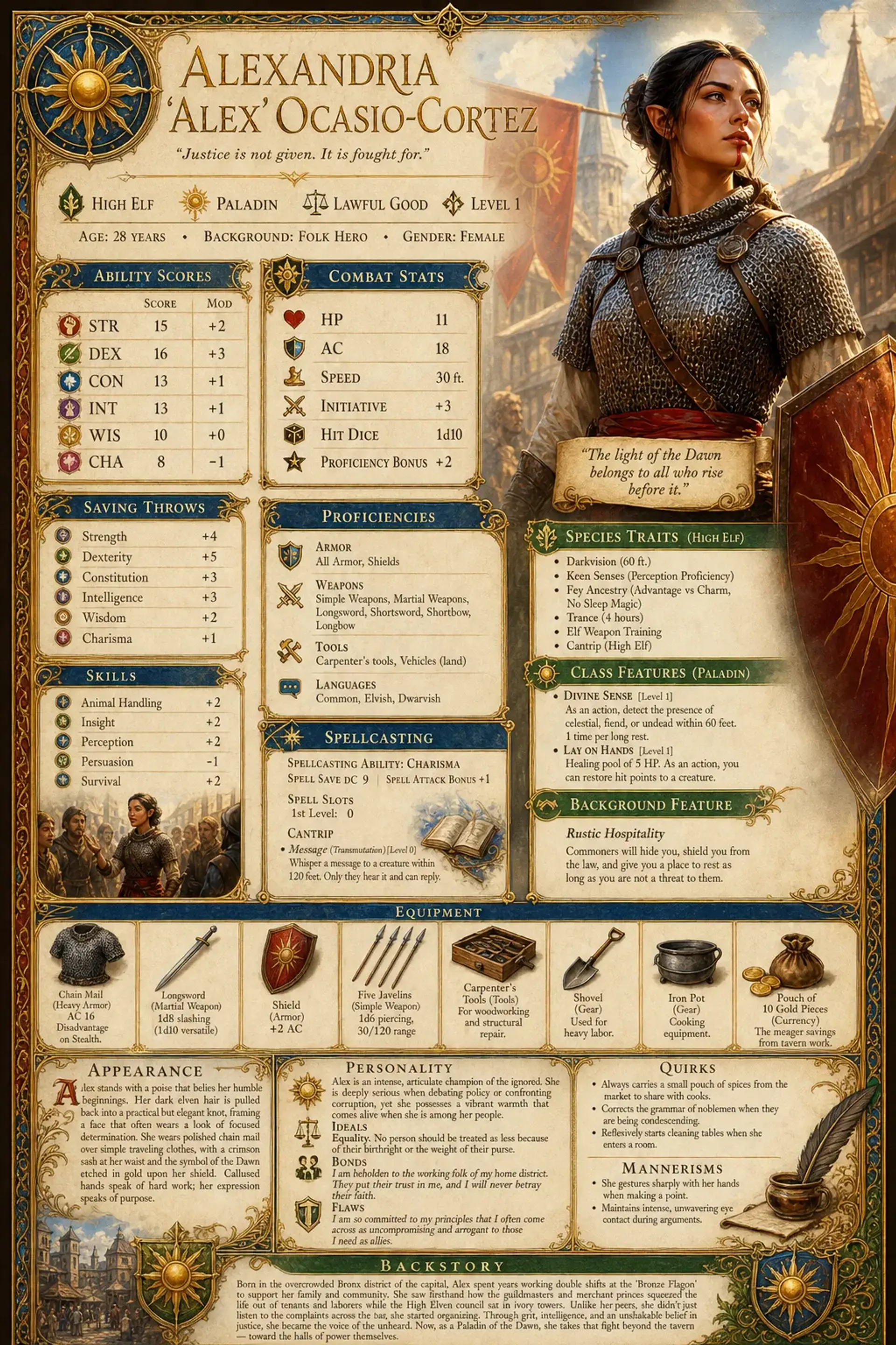 Character Sheet