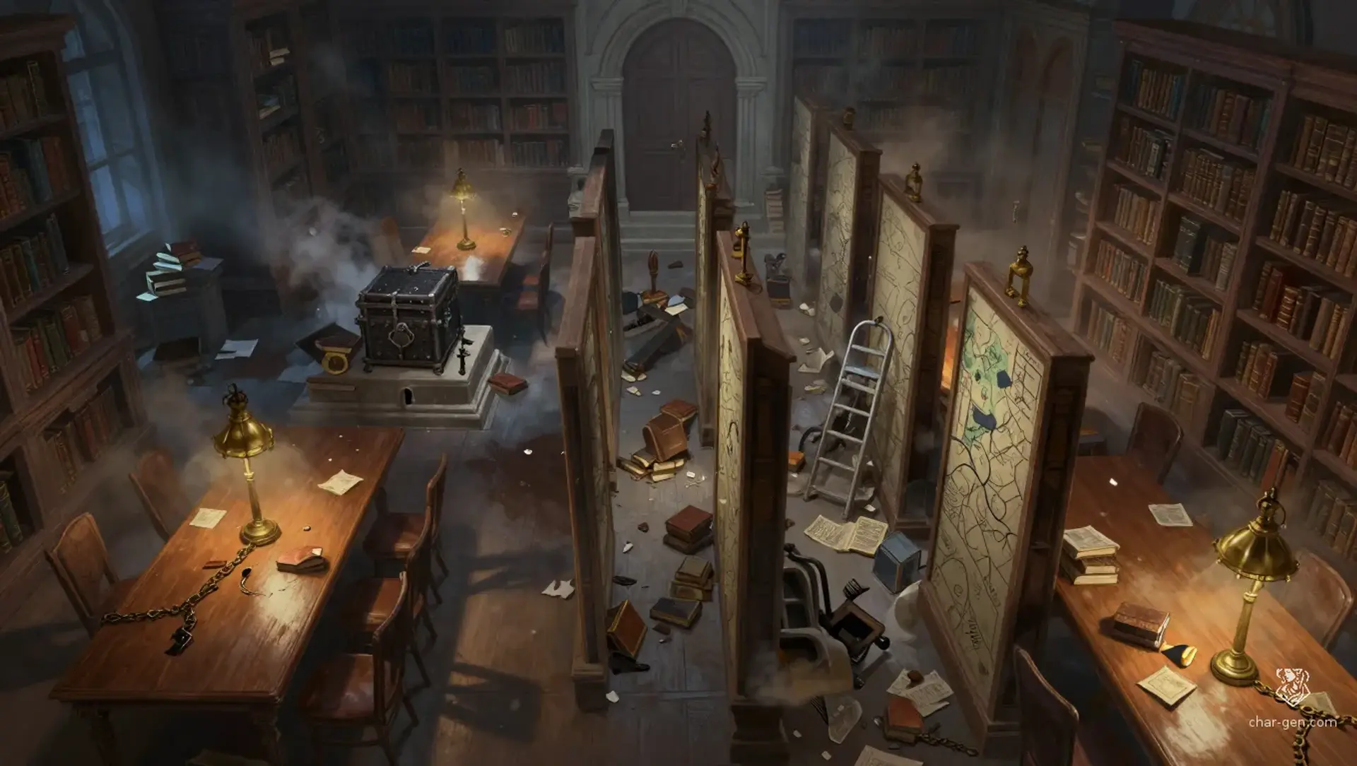Stop the Wolfman Before He Opens the Archive - AI-generated fantasy Encounter