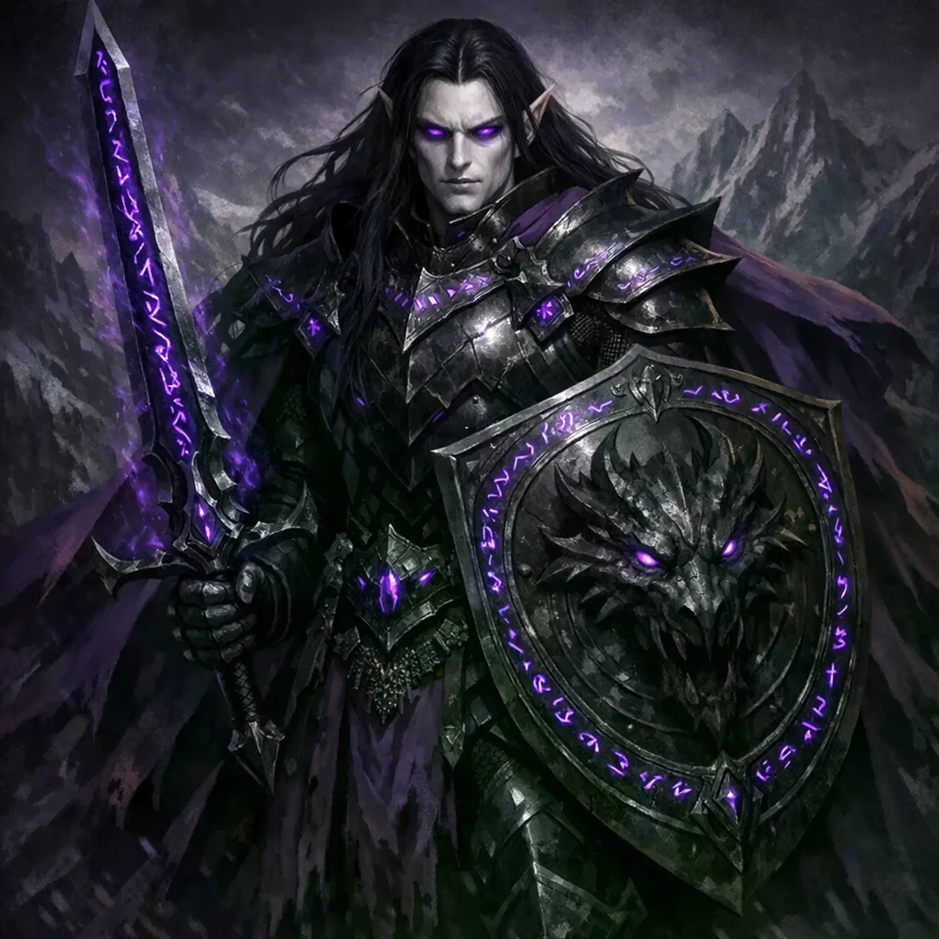 Malekith Darkblade - AI-generated fantasy NPC