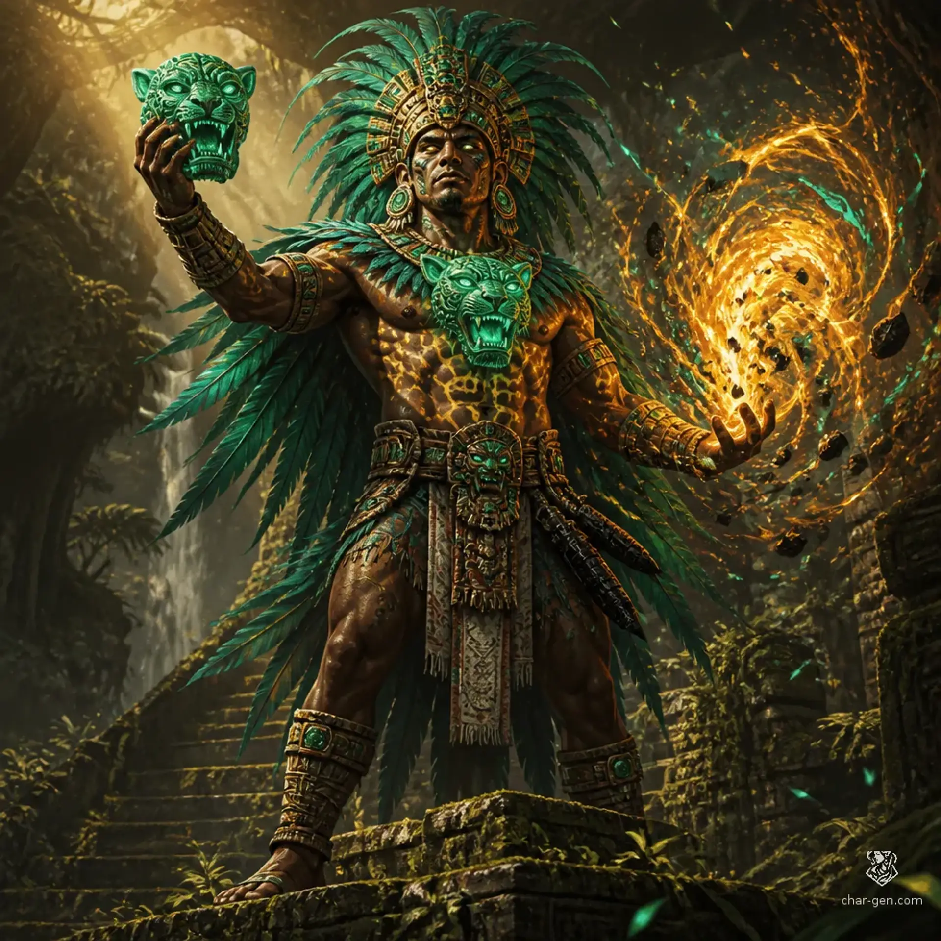 Tlatli the Restored - AI-generated fantasy Character