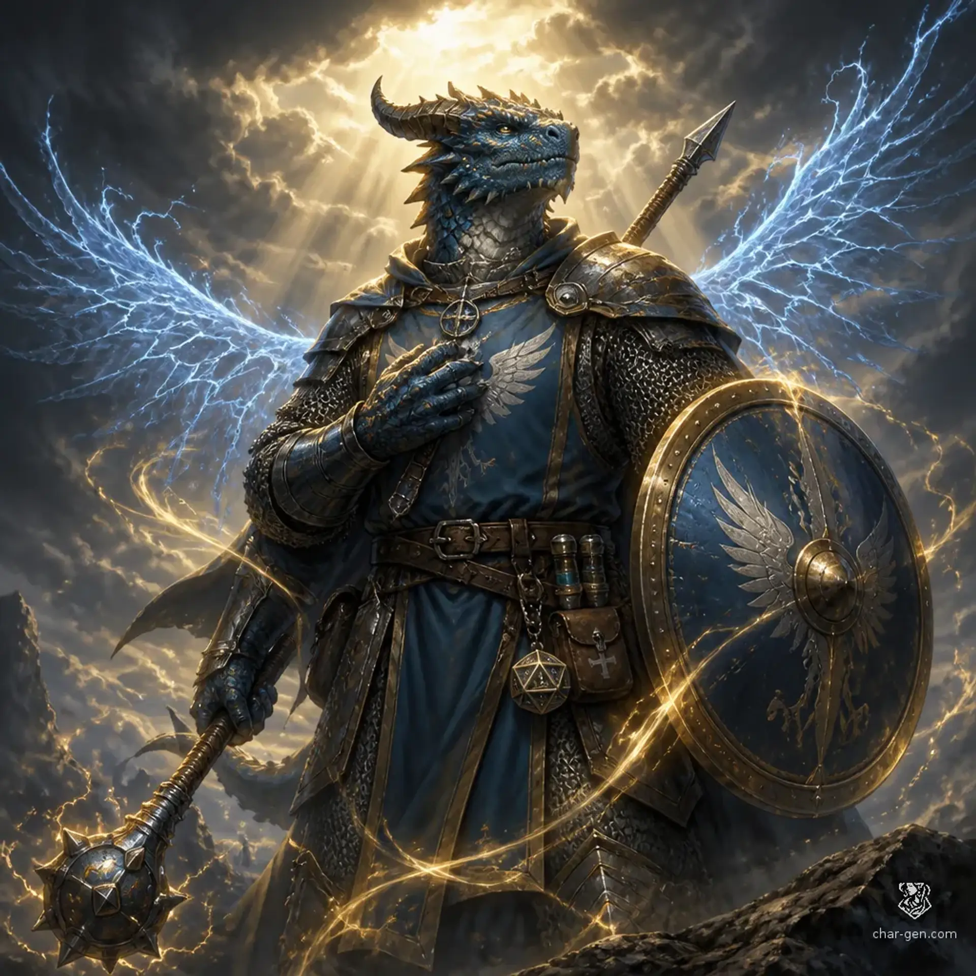 ThunderBird - AI-generated fantasy Character