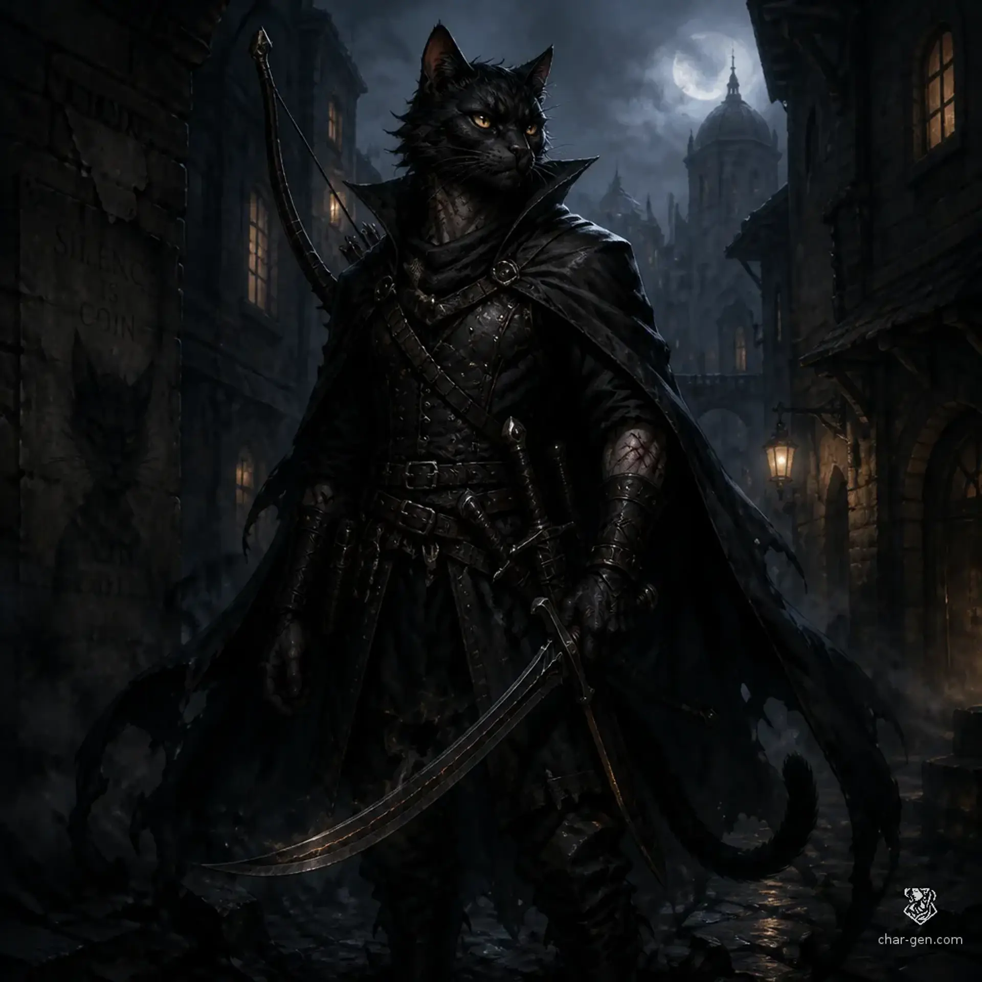 Nyx Vesperclaw - AI-generated fantasy Character