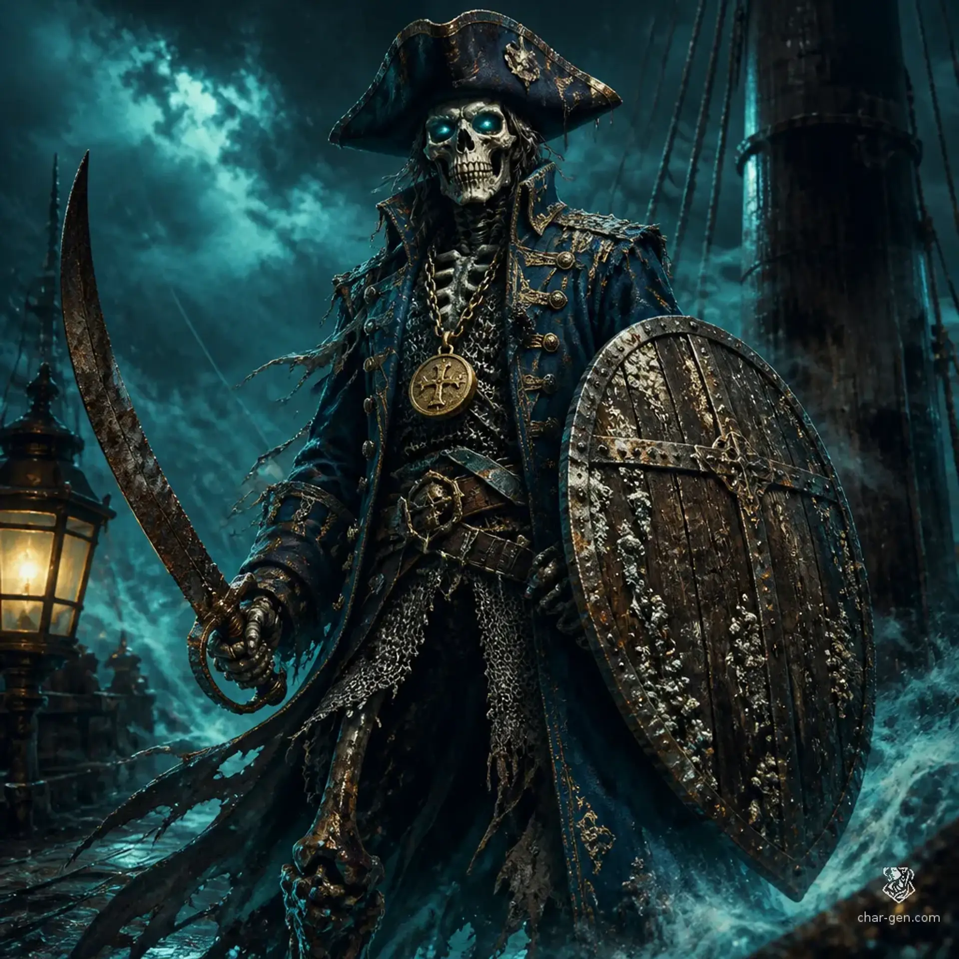 Captain Marrow Gnasher Thorne - AI-generated fantasy Character