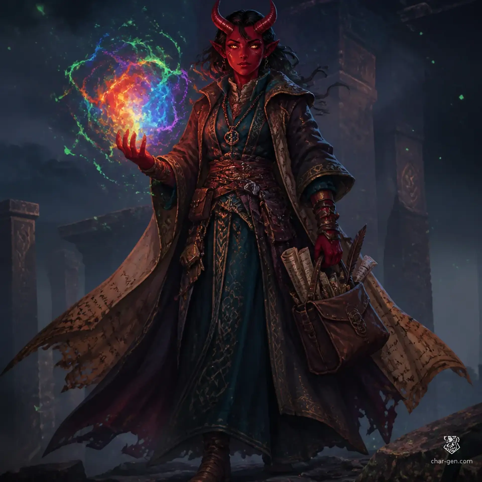 Selis Vey - AI-generated fantasy Character