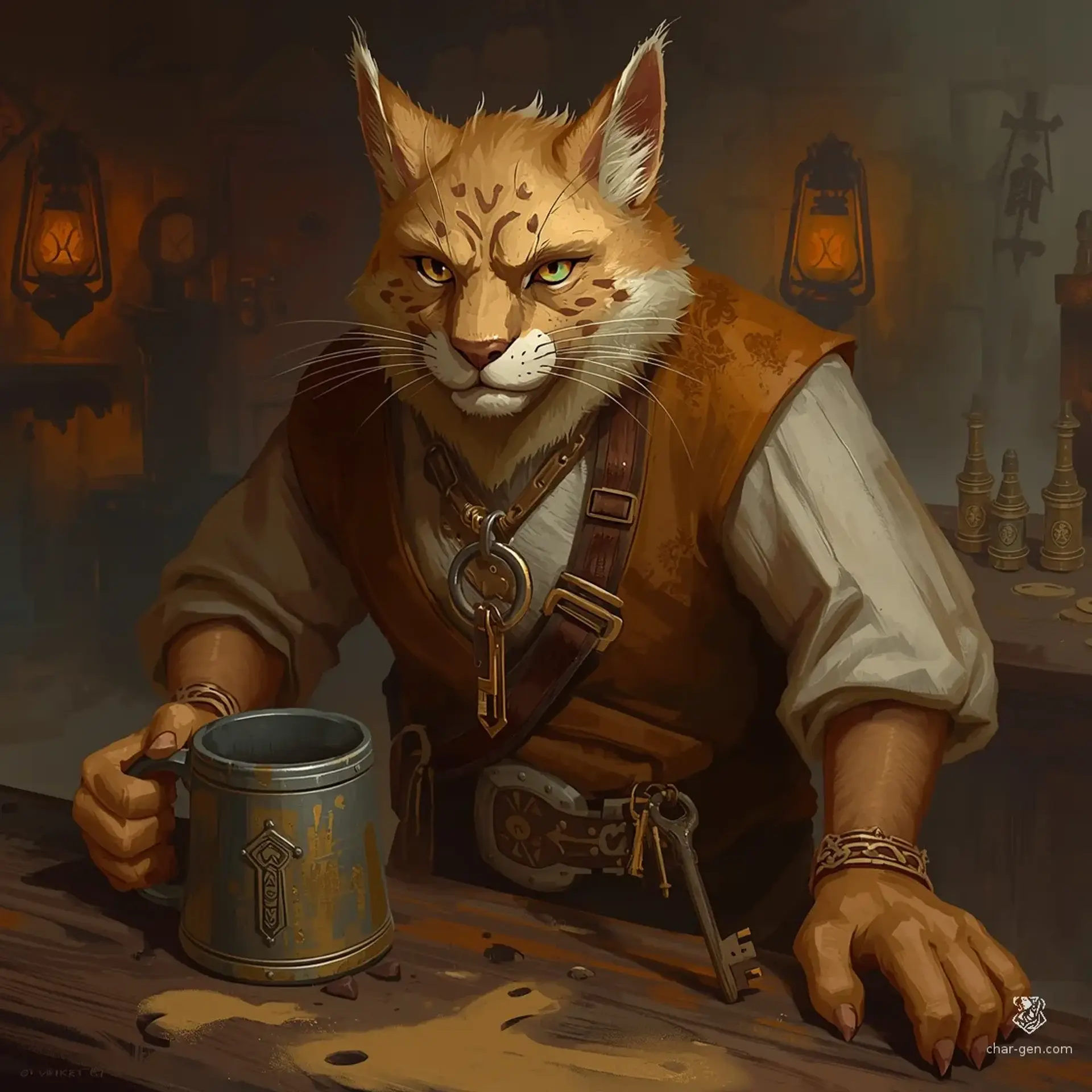 The Rust and Rattle - AI-generated fantasy Tavern