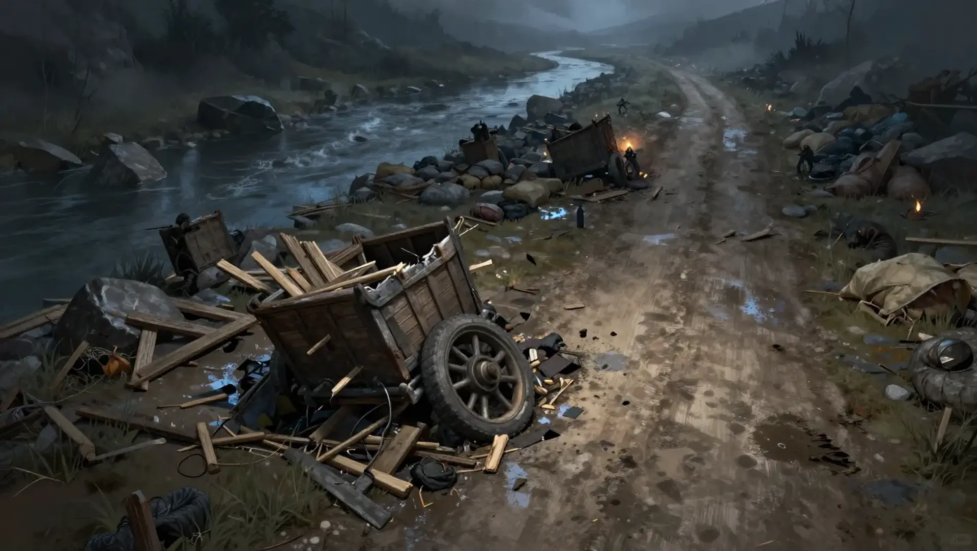 Break the Wagon, Save the Hostages - AI-generated fantasy Encounter