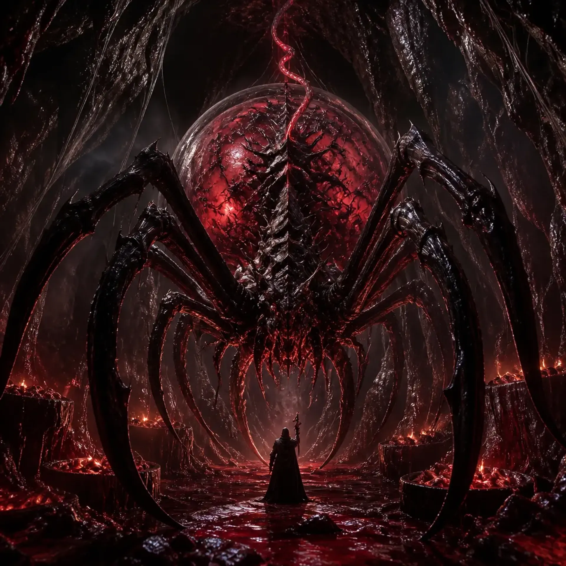 The Sanguine Broodmother - AI-generated fantasy Monster
