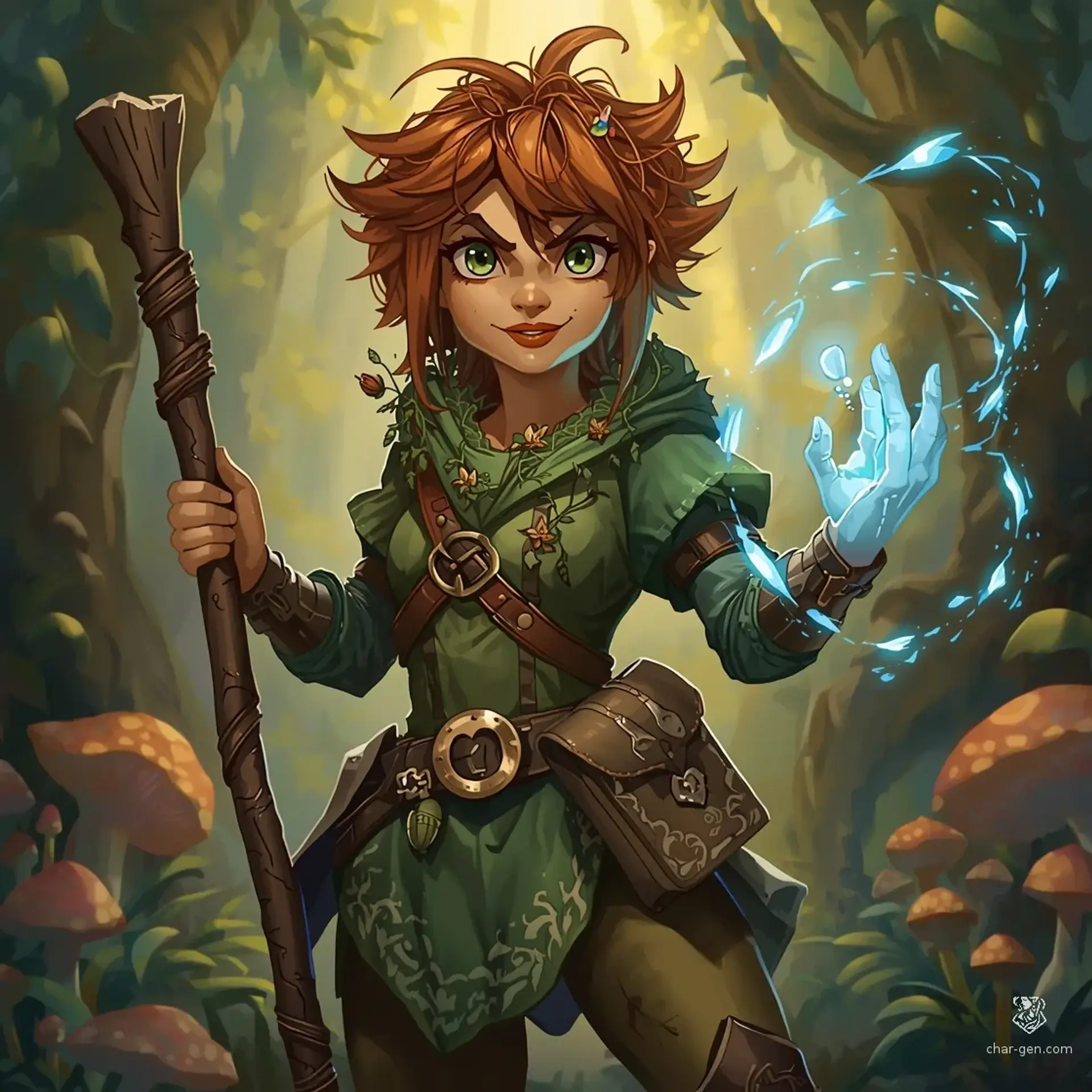 Amora Moss - AI-generated fantasy Character