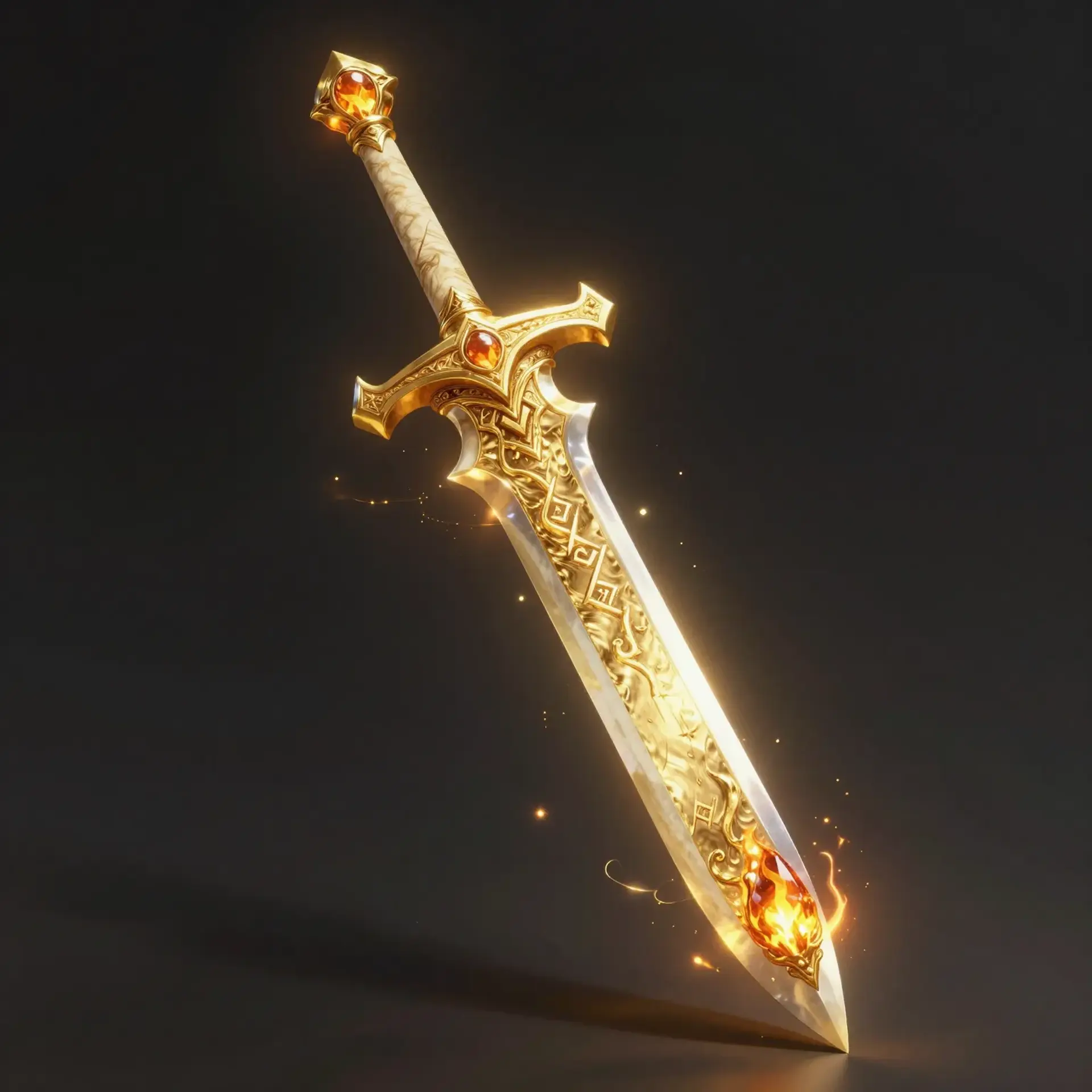 Dawnherald Glaive - AI-generated fantasy Magic Item