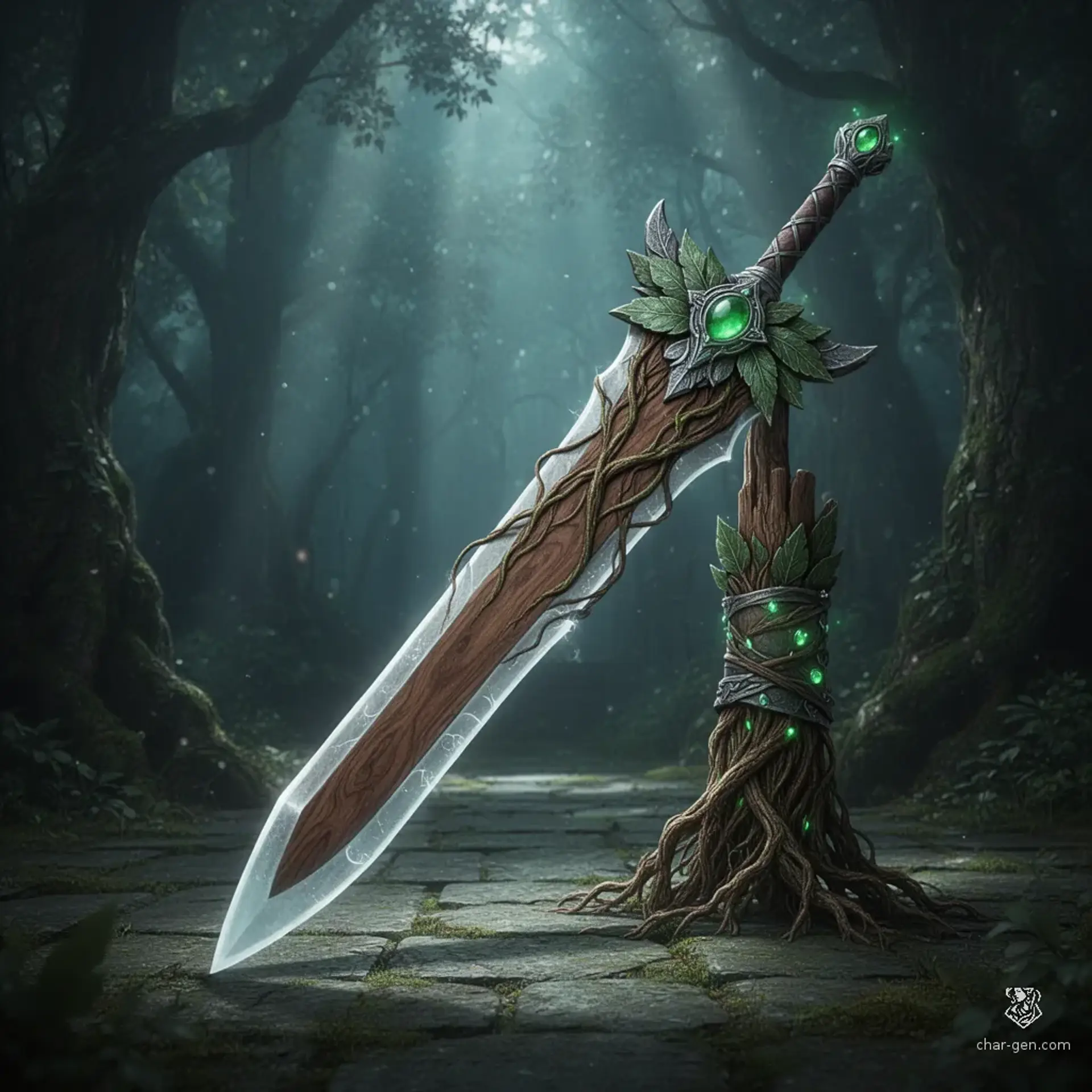 Heartwood of the Grove Warden - AI-generated fantasy Magic Item