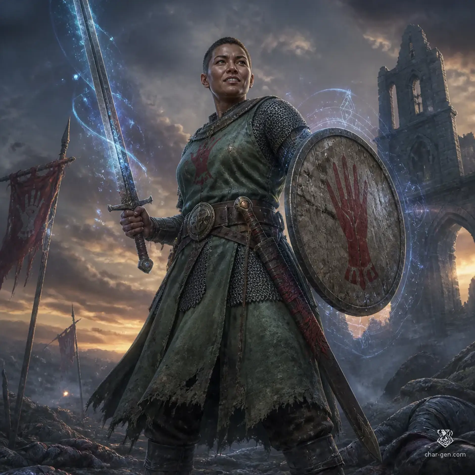 Red Mikeladze - AI-generated fantasy Character
