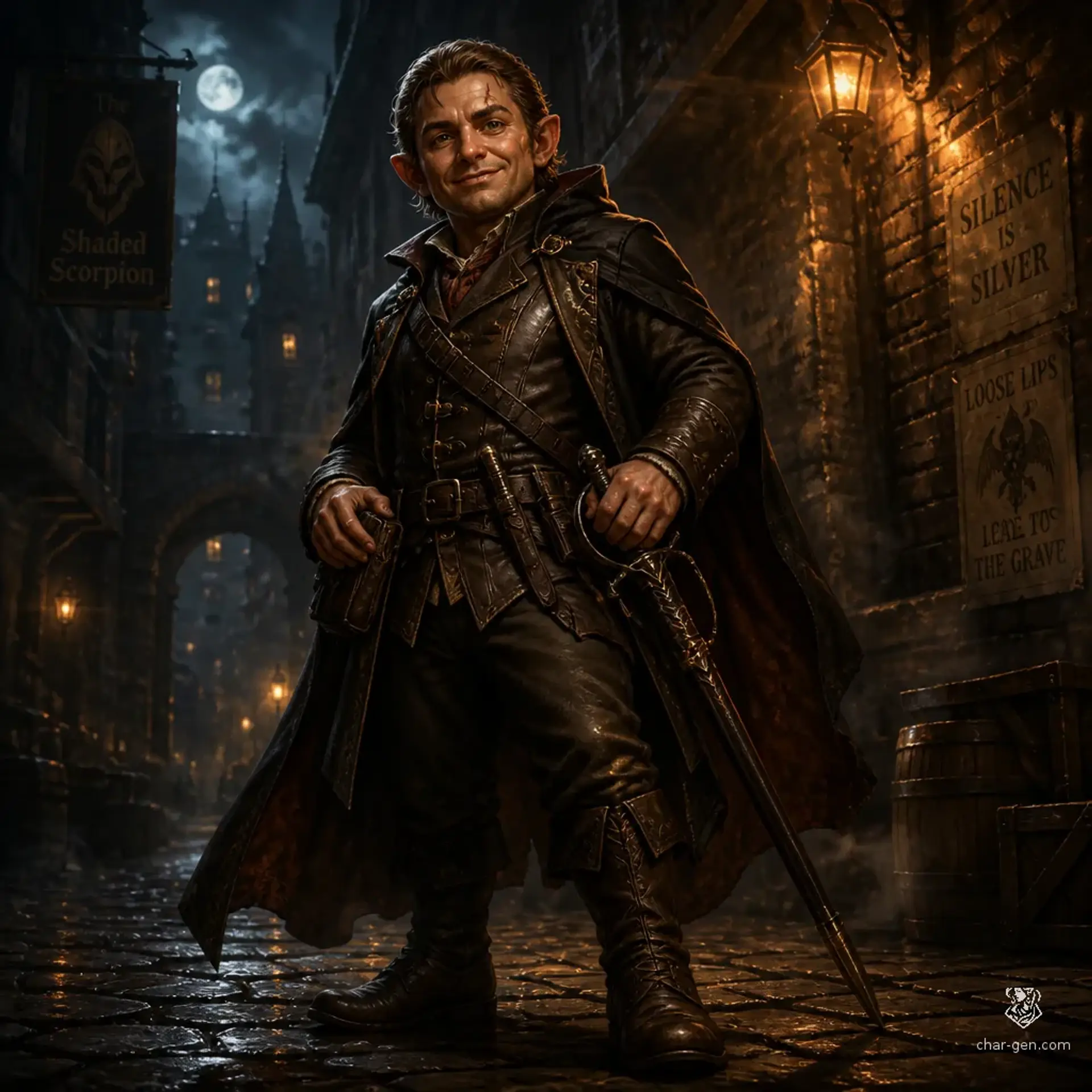Horatio Oliphant Jones - AI-generated fantasy Character
