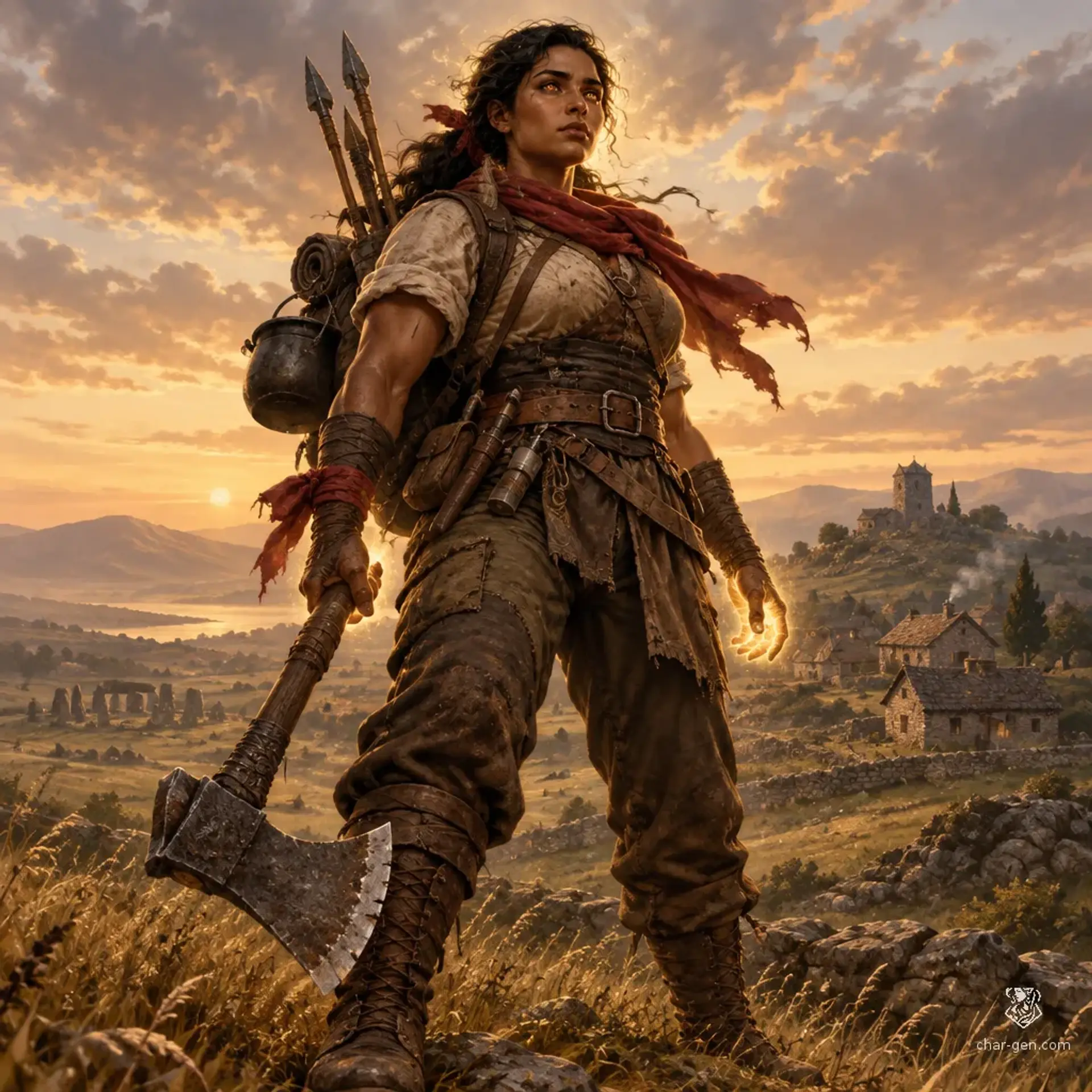 Katsuki Varkos - AI-generated fantasy Character