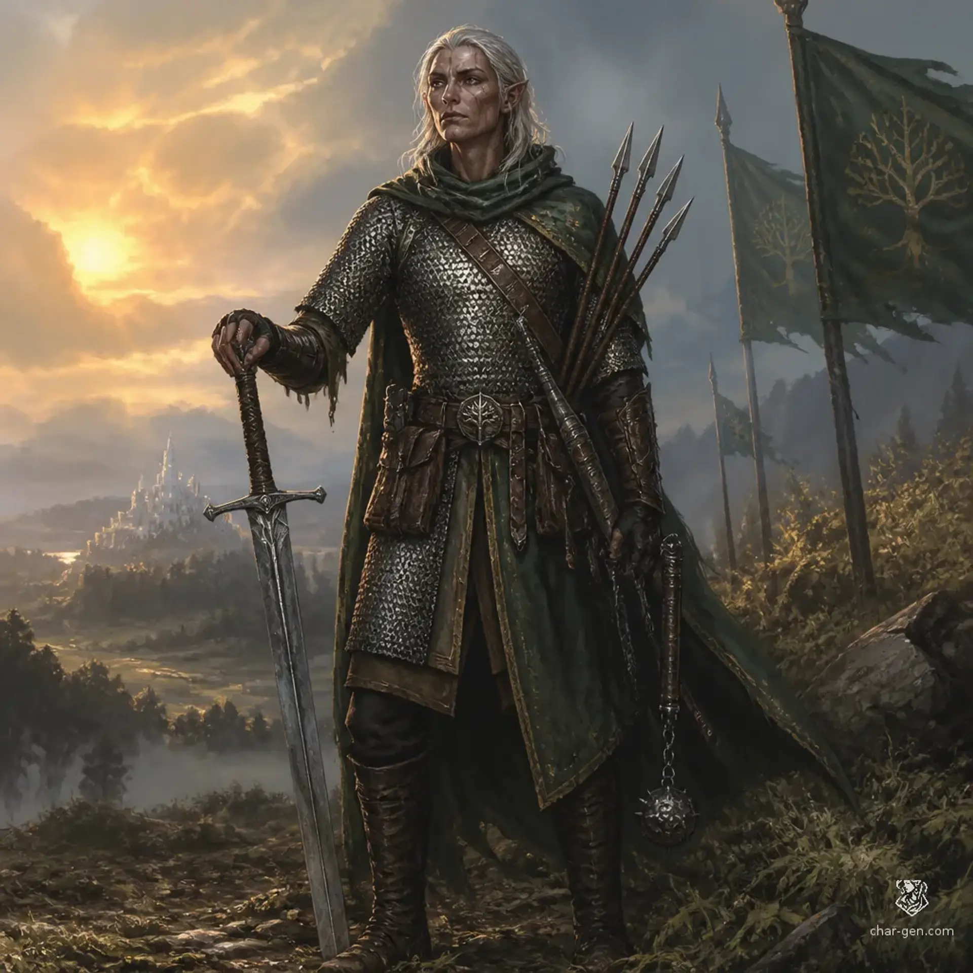 Seren Vardelis - AI-generated fantasy Character