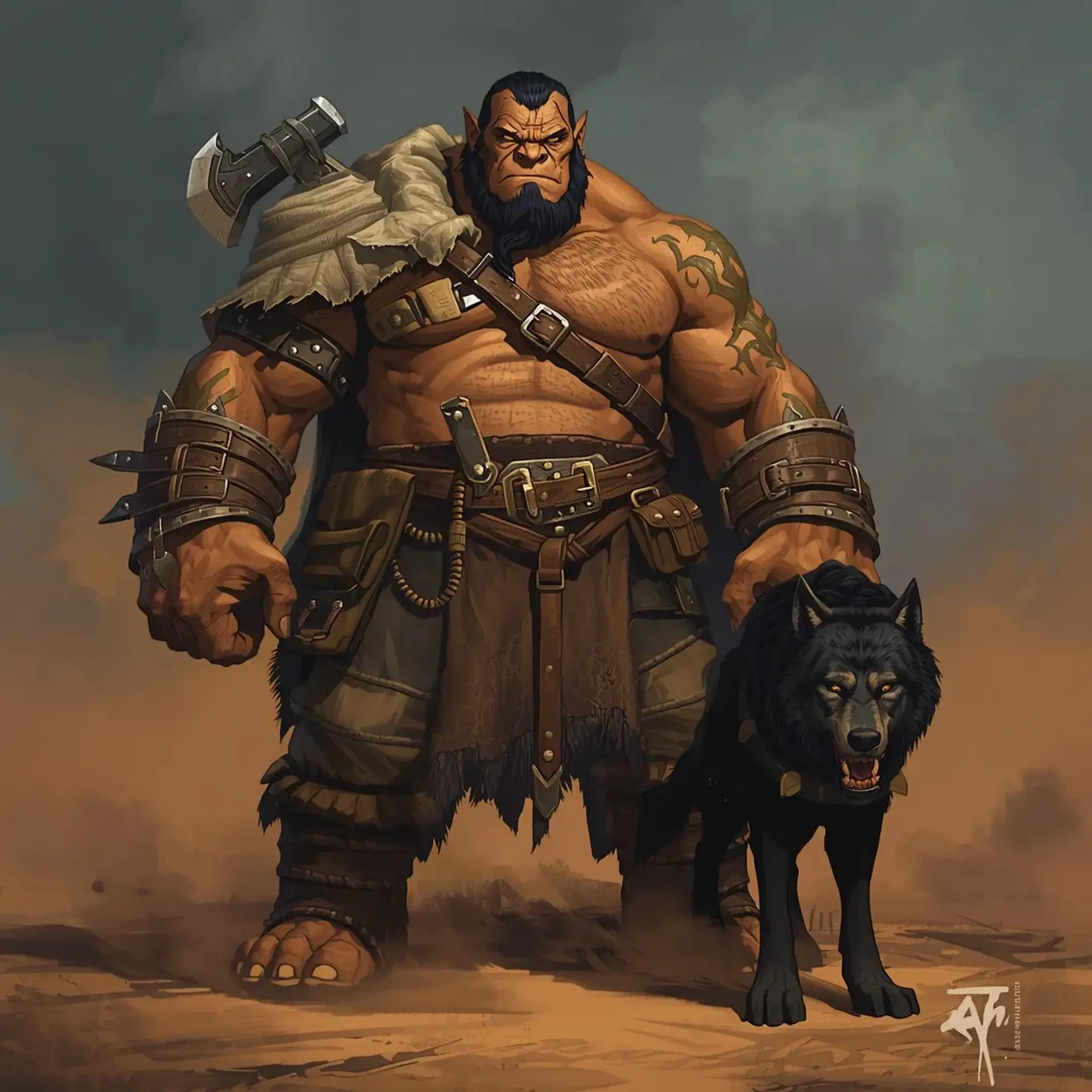 Urazak - AI-generated fantasy Character