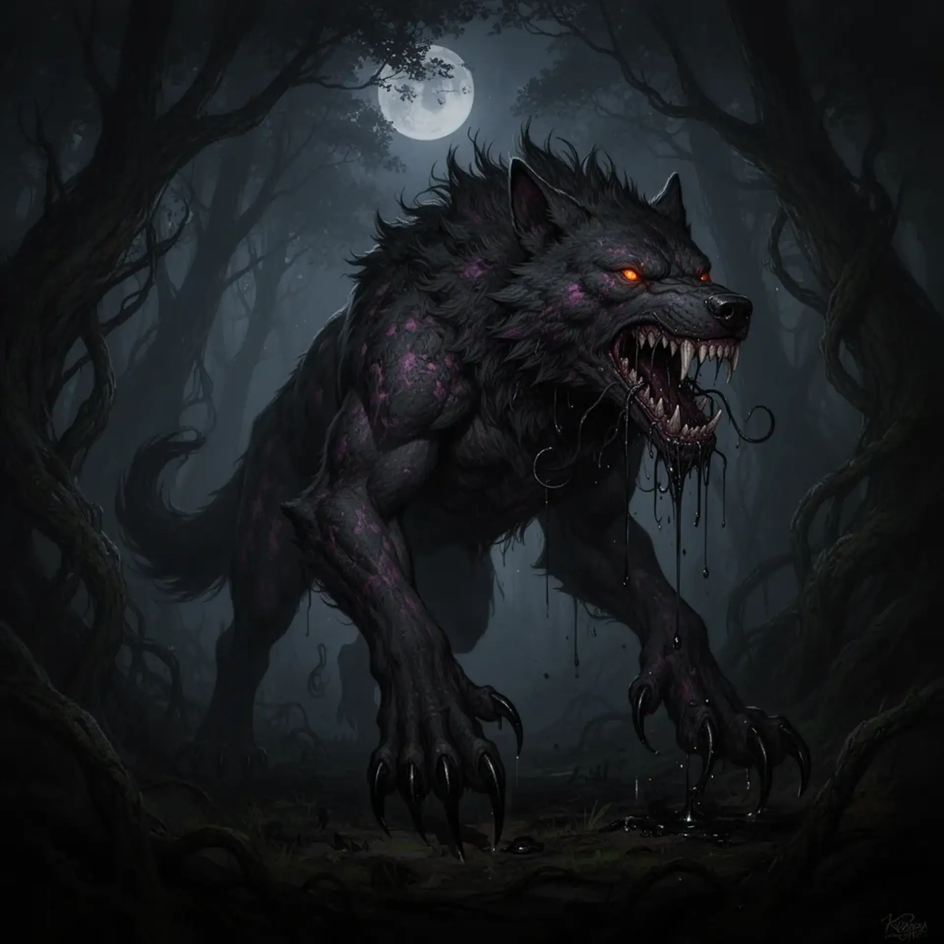 Midnight Maw - AI-generated fantasy Monster